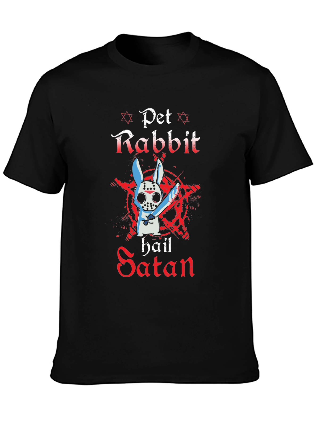 Pet Rabbit Hail Satan T-Shirt