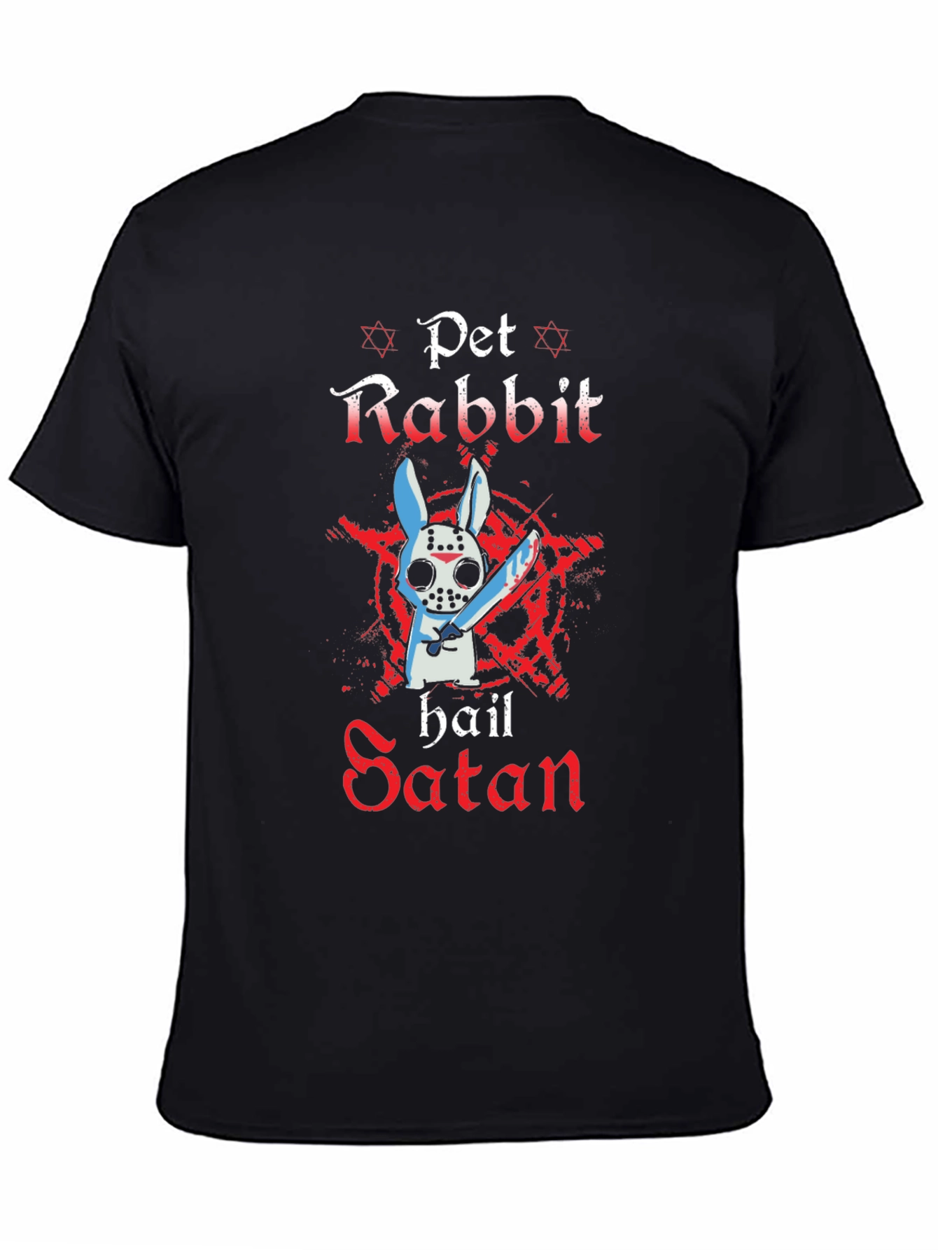 Pet Rabbit Hail Satan T-Shirt