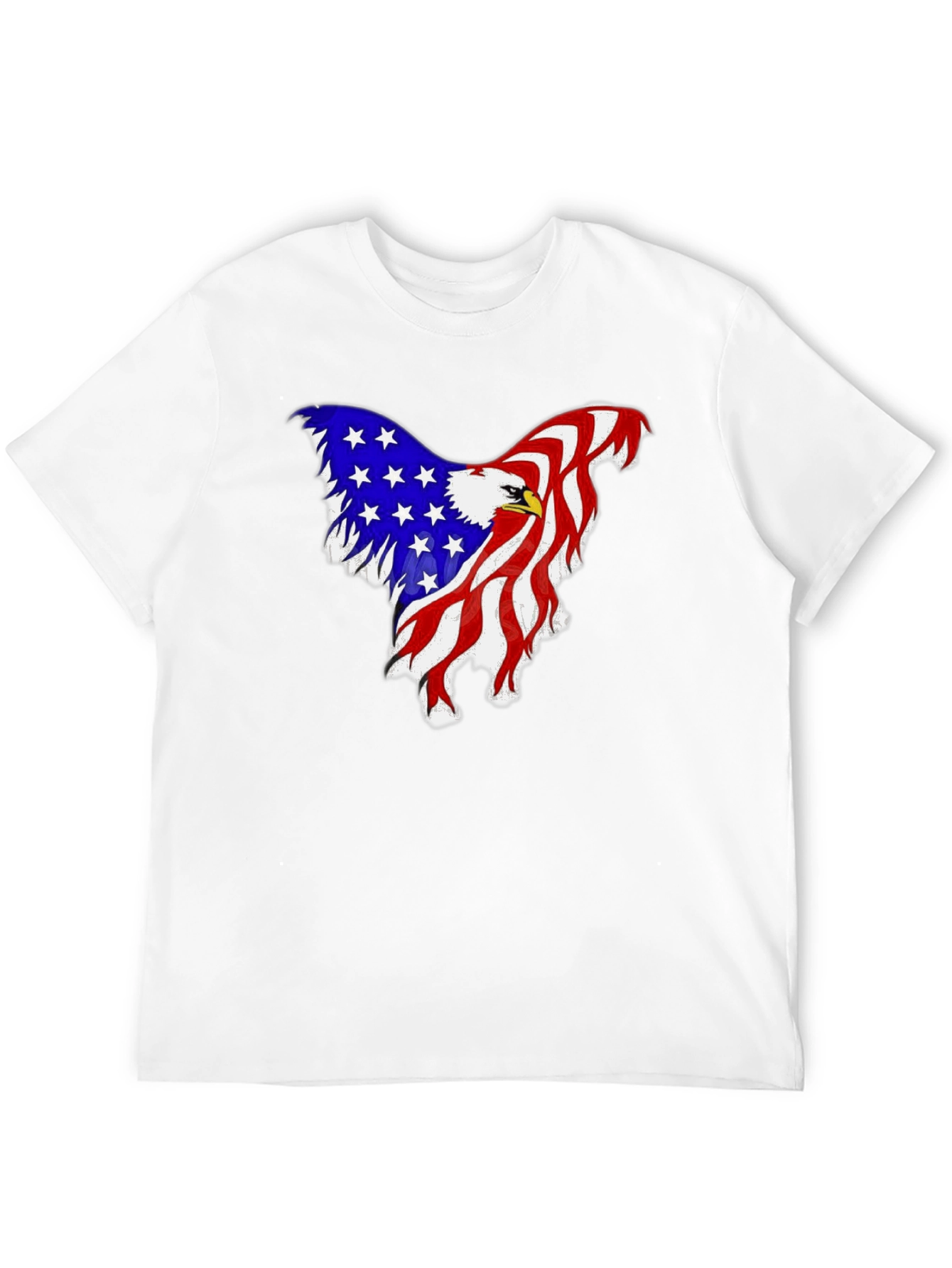 American Flag Eagle Graphic Tee - Patriotic Style