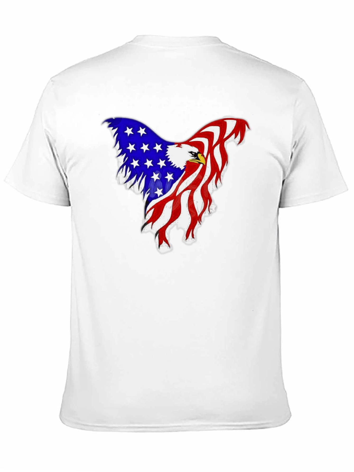 American Flag Eagle Graphic Tee - Patriotic Style