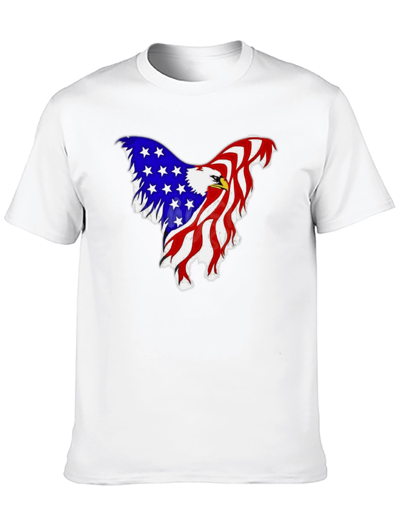 American Flag Eagle Graphic Tee - Patriotic Style