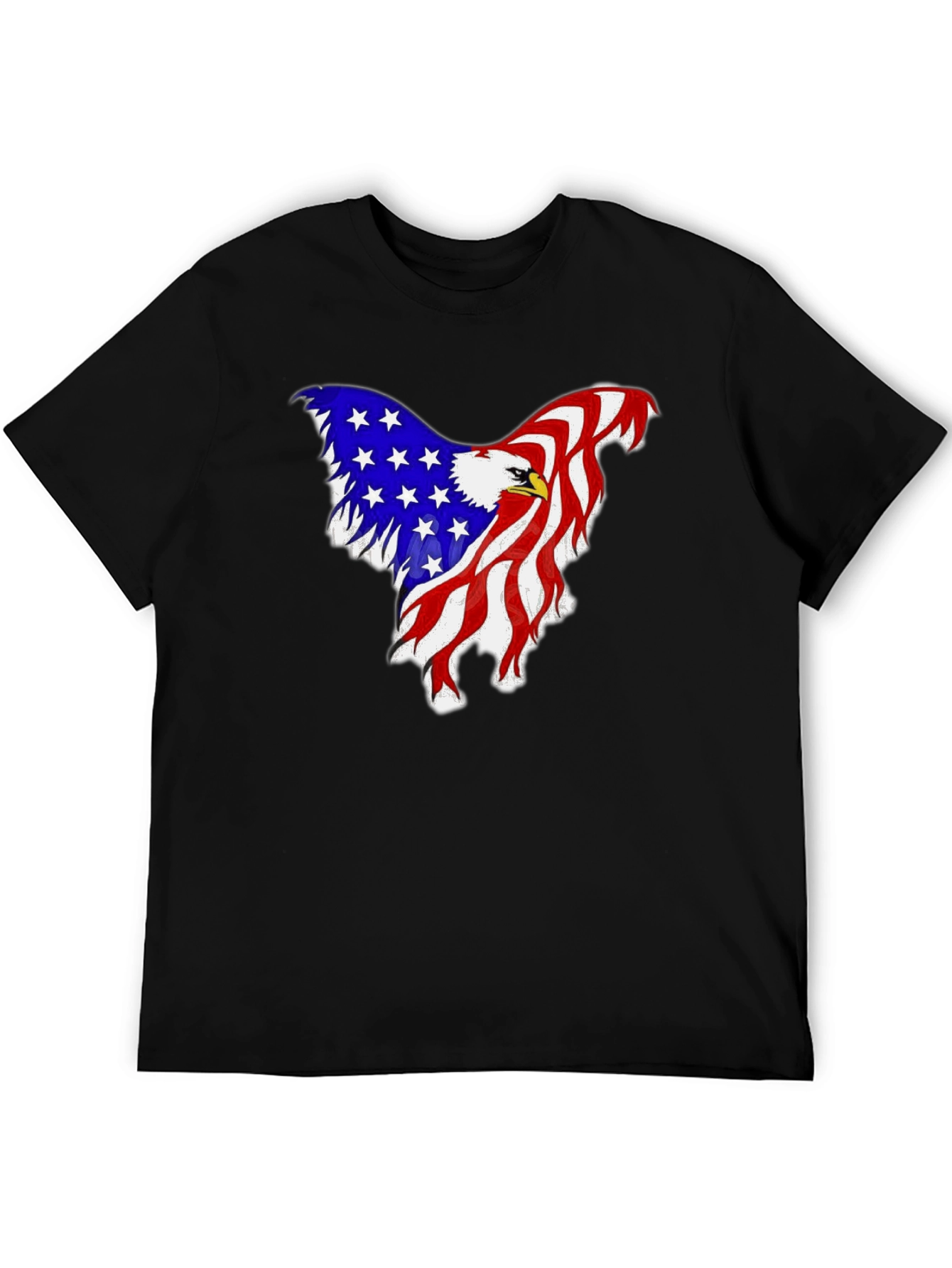 American Flag Eagle Graphic Tee - Patriotic Style
