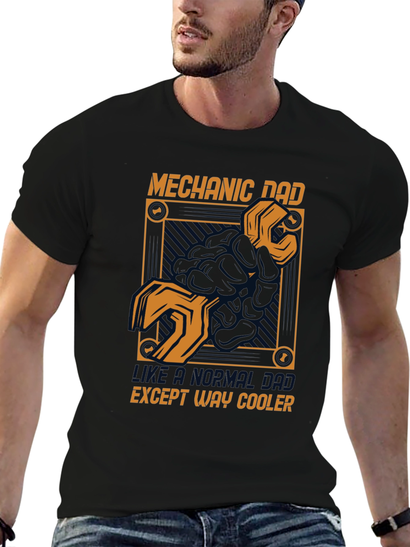 Mechanic Dad T-Shirt - Except Way Cooler
