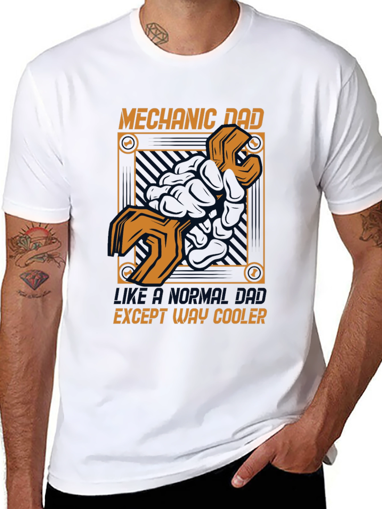 Mechanic Dad T-Shirt - Except Way Cooler