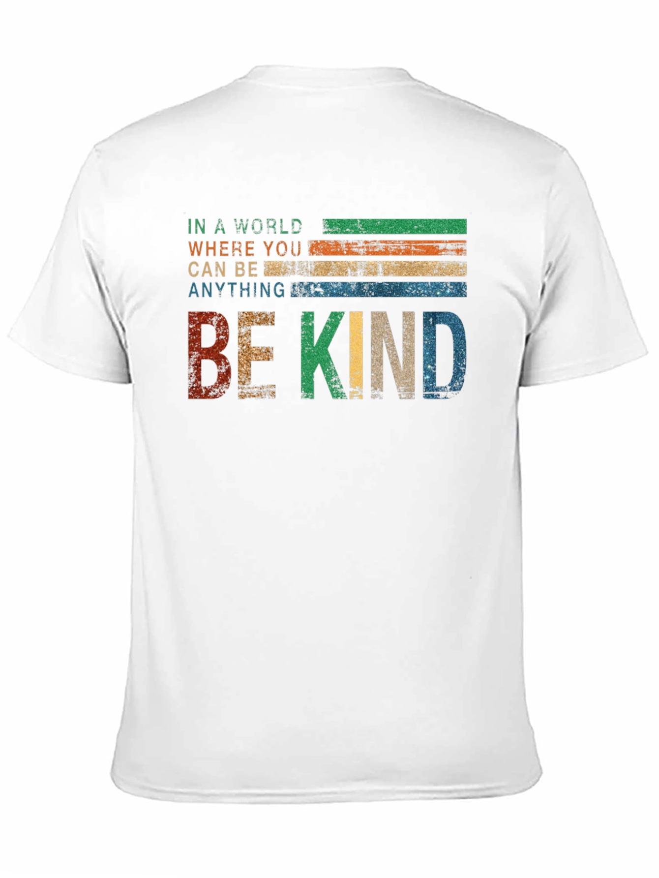 Retro Be Kind Graphic Tee - Positive Message Shirt