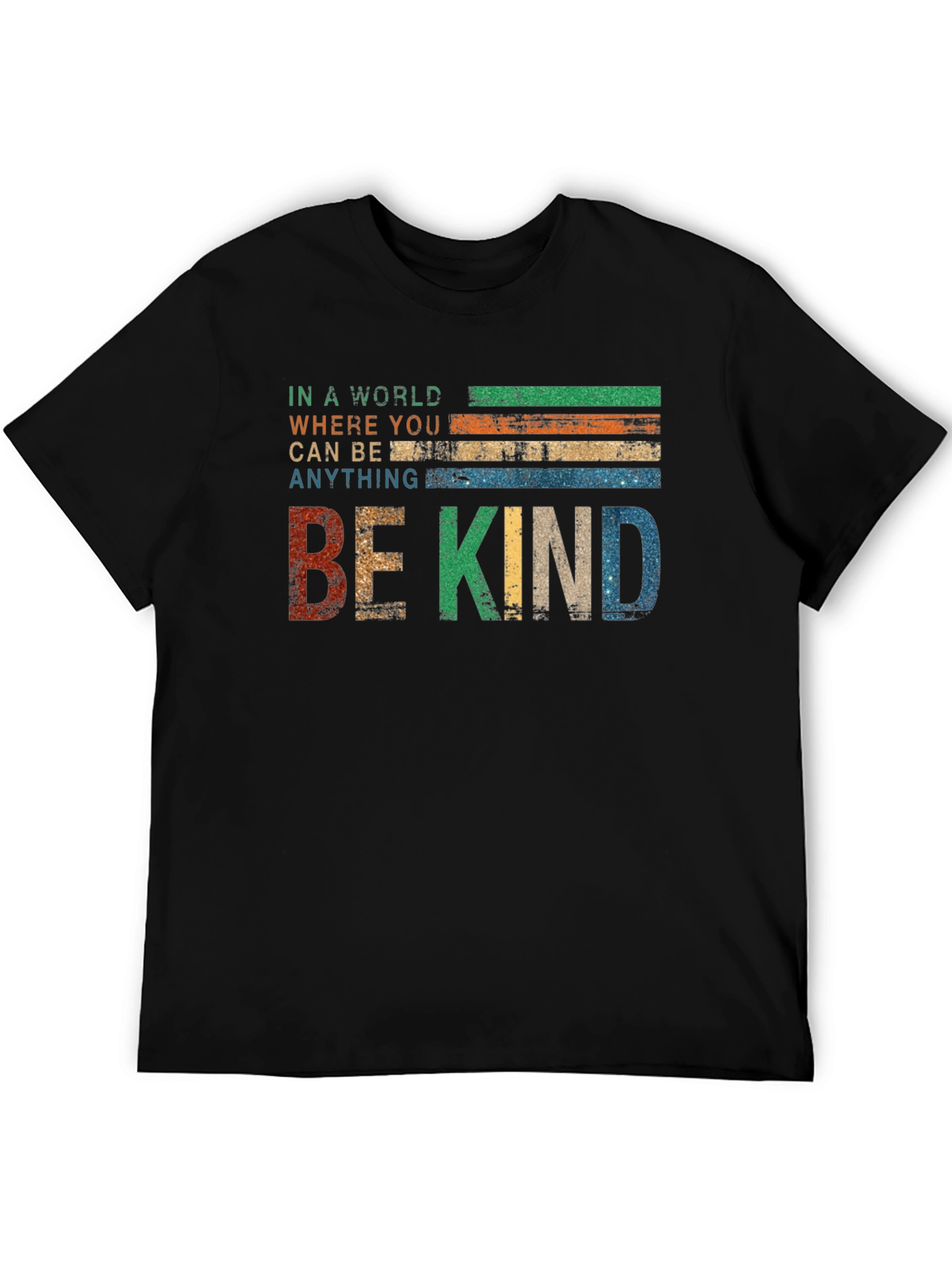 Retro Be Kind Graphic Tee - Positive Message Shirt