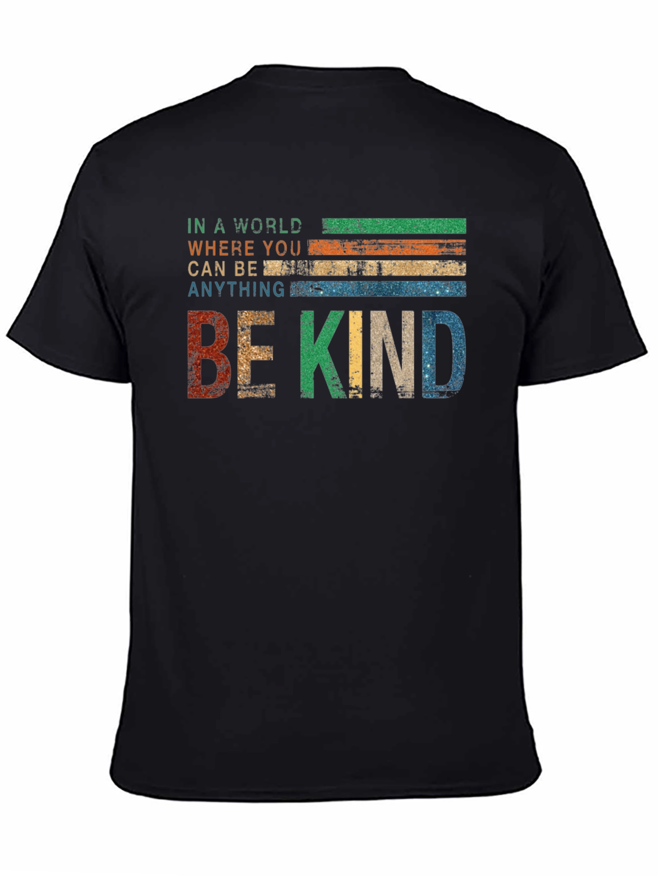 Retro Be Kind Graphic Tee - Positive Message Shirt