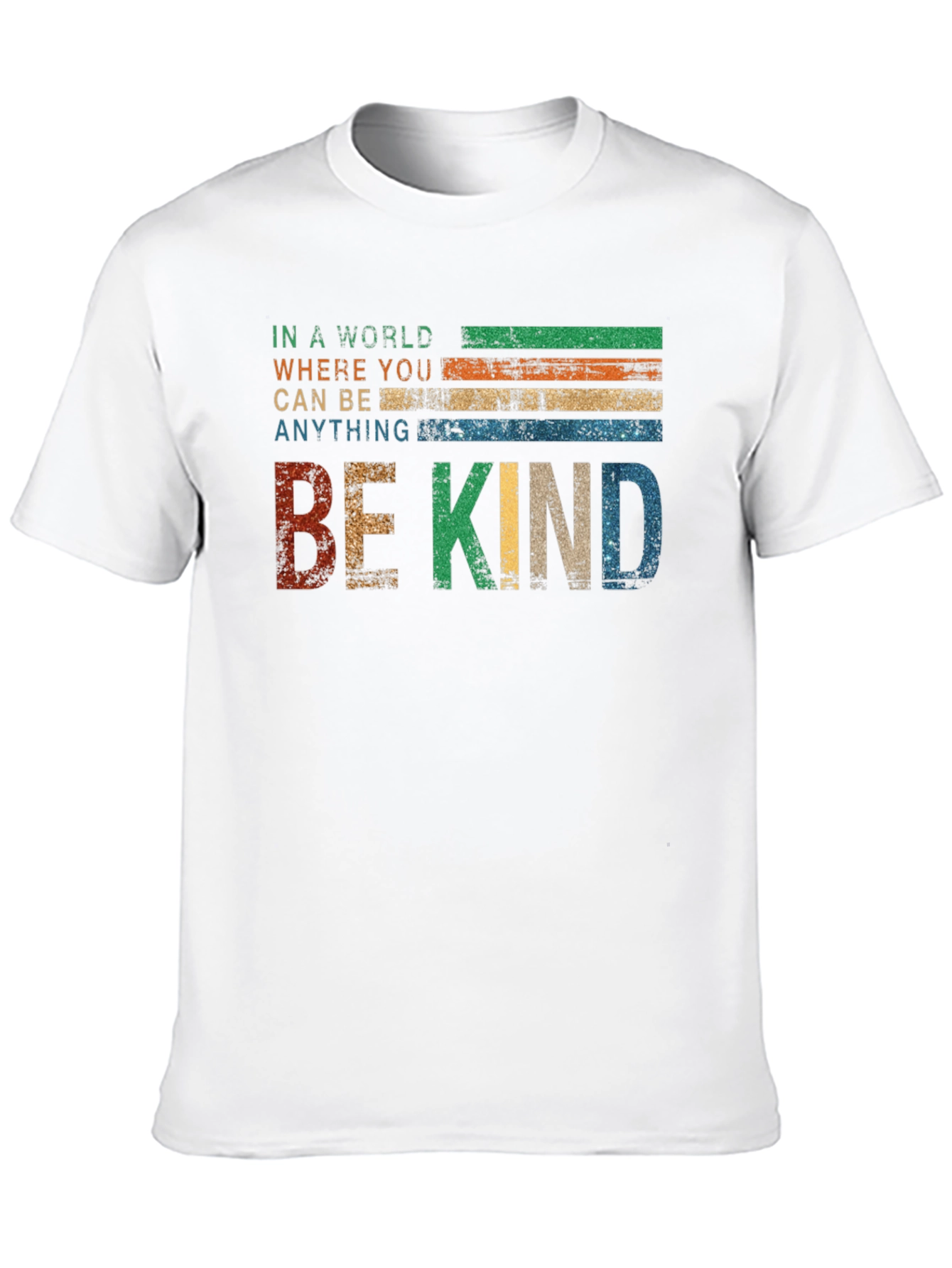 Retro Be Kind Graphic Tee - Positive Message Shirt