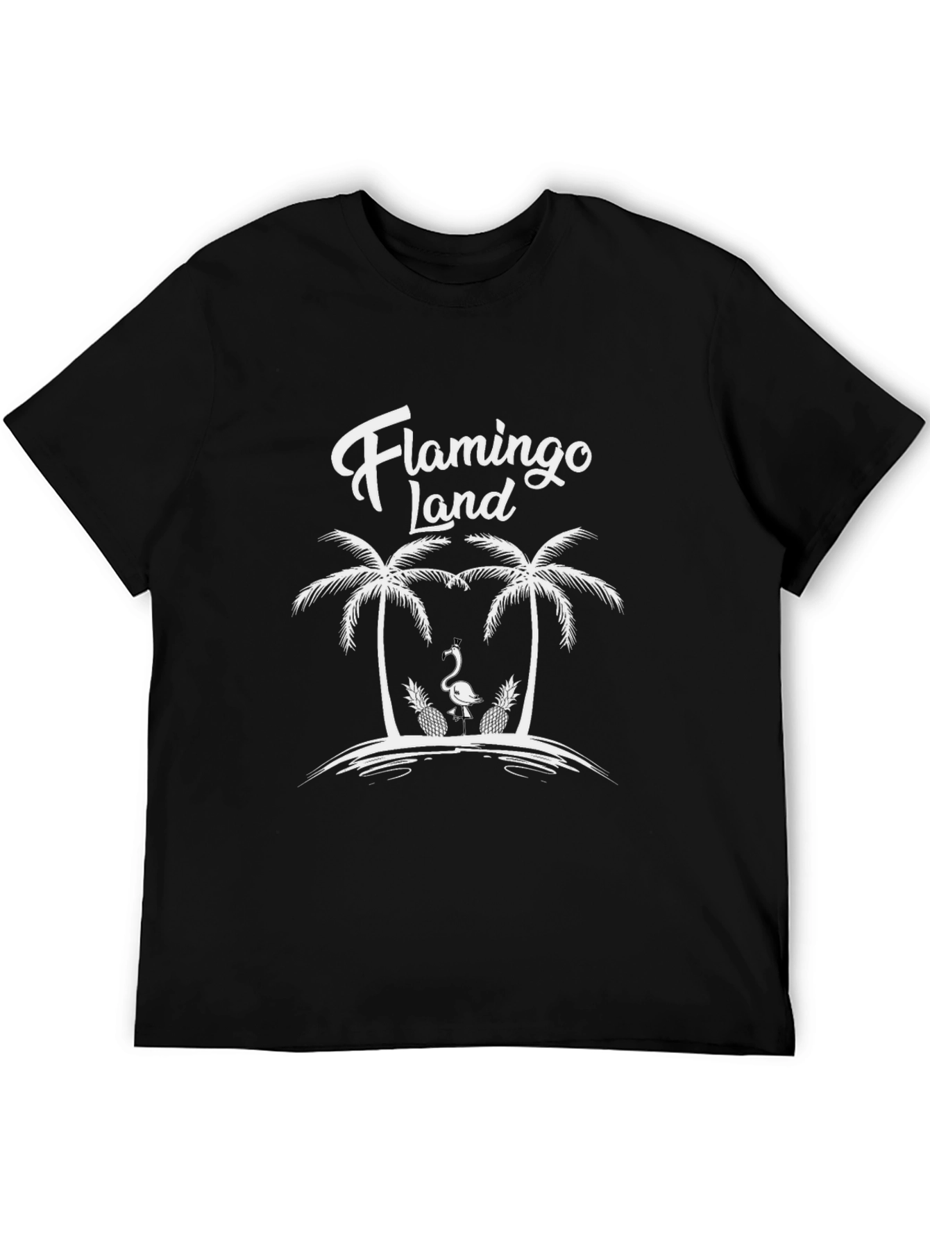 Flamingo Land Graphic Tee - Tropical Vacation Shirt