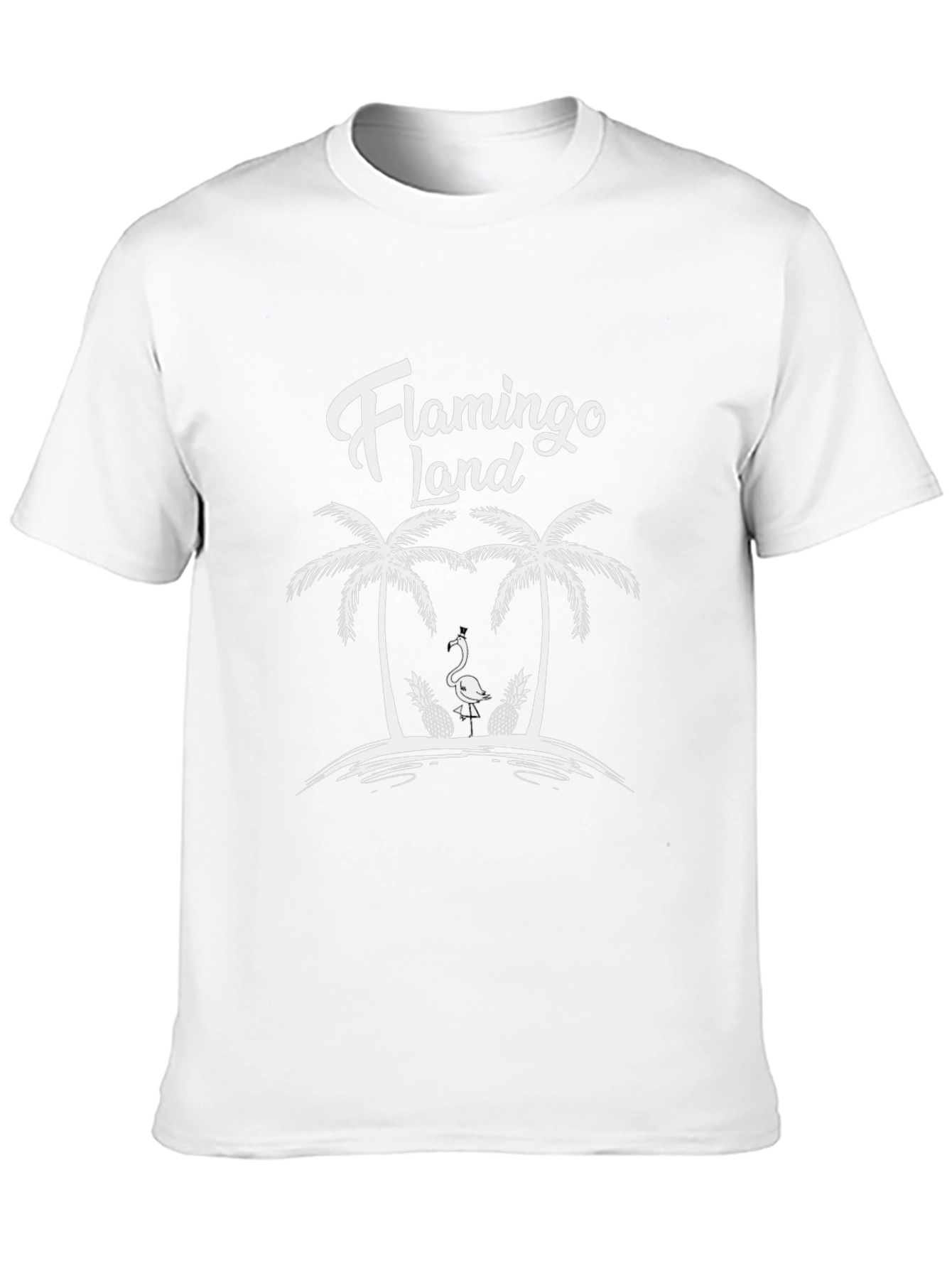 Flamingo Land Graphic Tee - Tropical Vacation Shirt