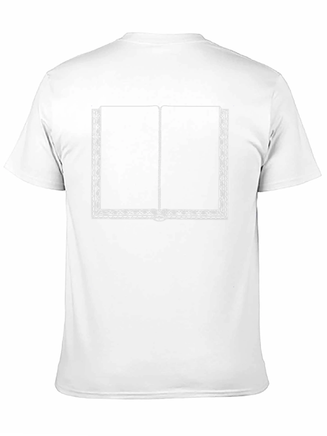 Open Book Graphic Tee - Black Cotton Casual Shirt