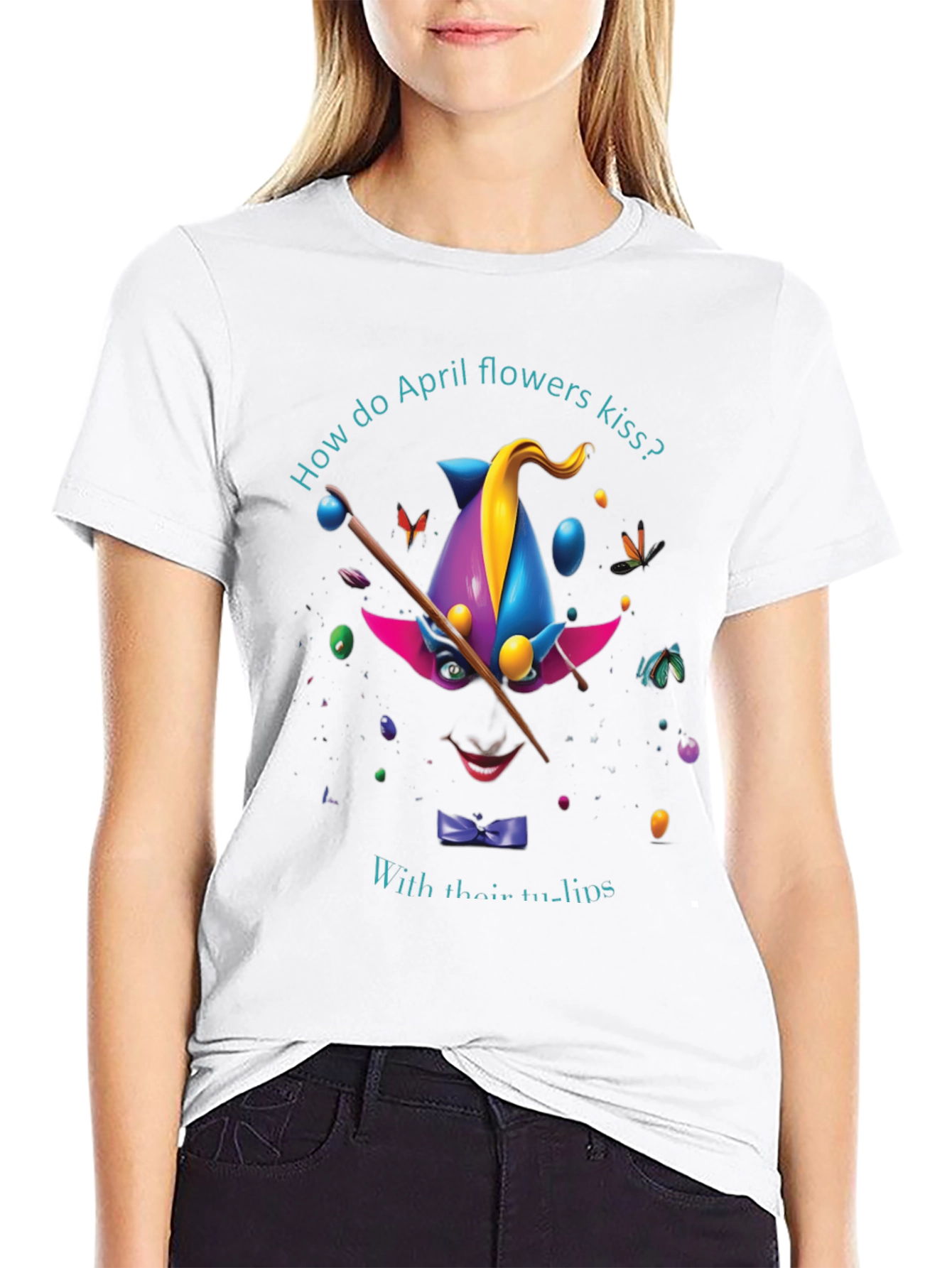April Flowers Kiss T-Shirt