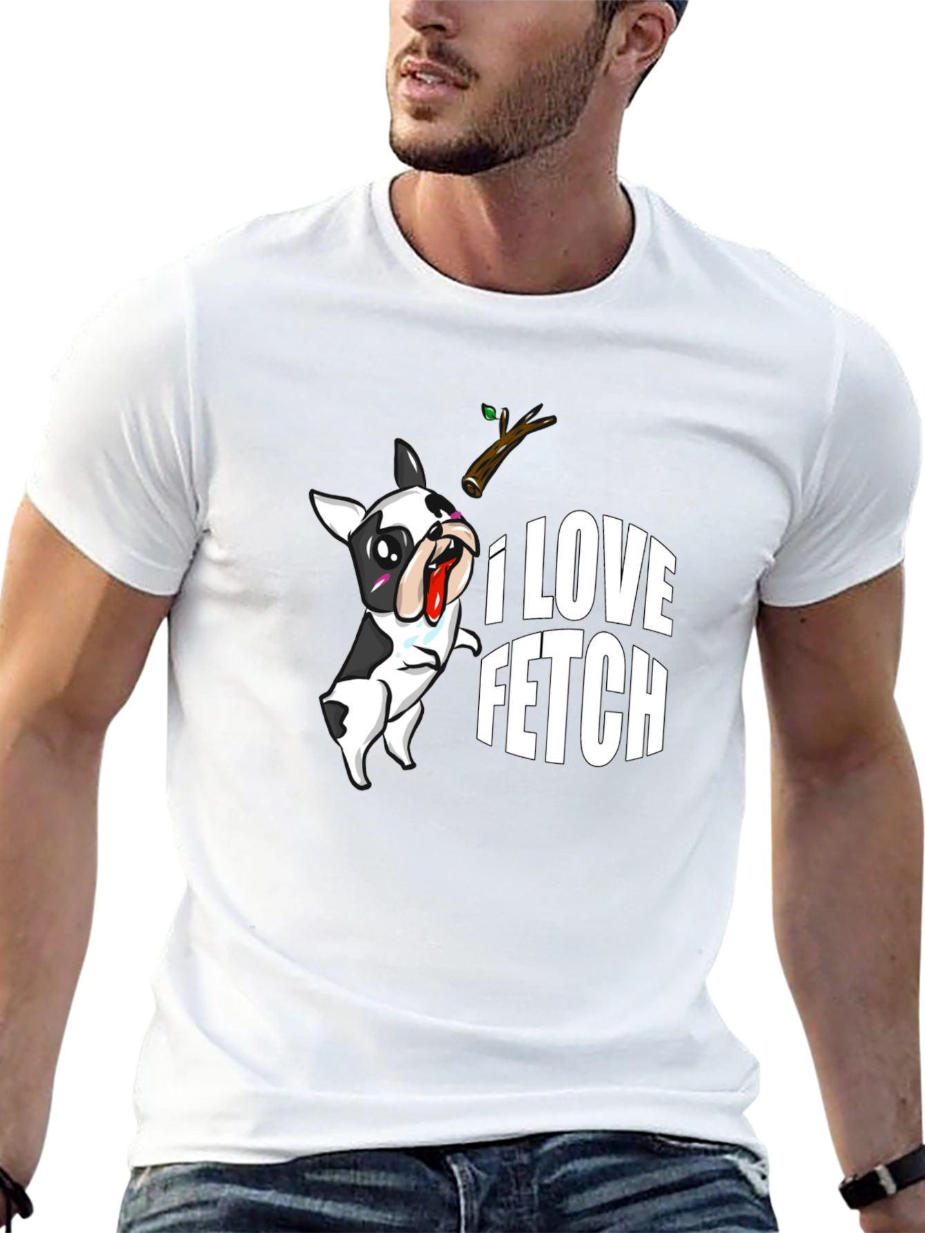 I Love Fetch T-Shirt: Funny Dog Graphic Tee
