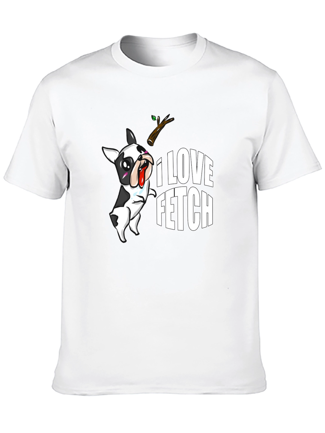 I Love Fetch T-Shirt: Funny Dog Graphic Tee