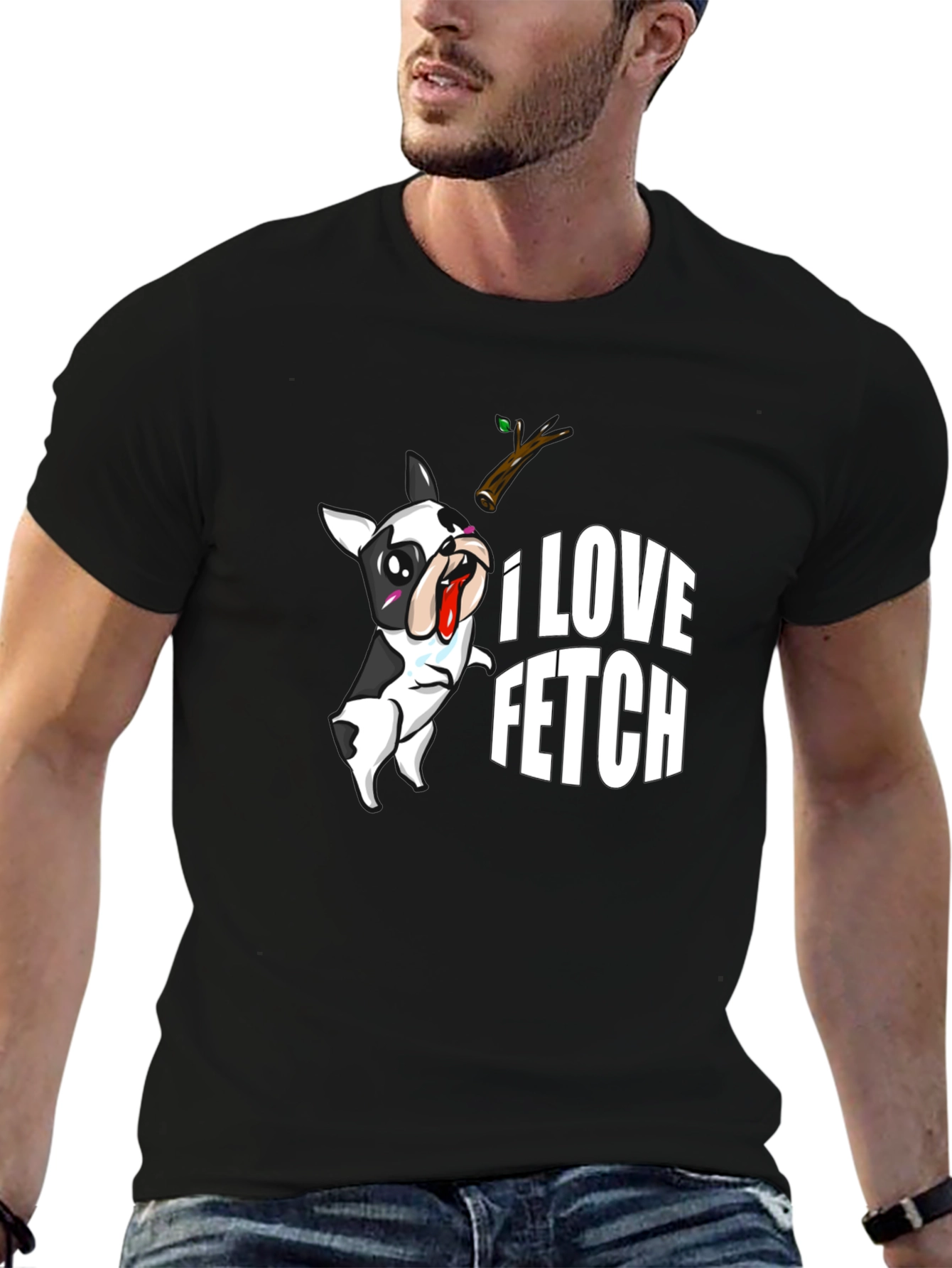 I Love Fetch T-Shirt: Funny Dog Graphic Tee