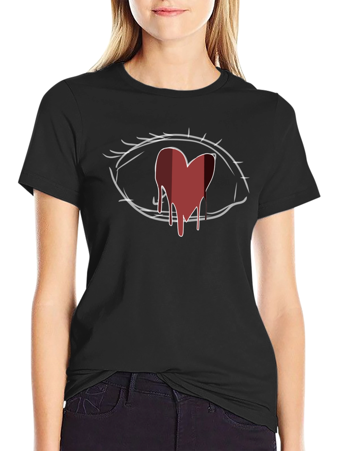 Bleeding Heart Eye Graphic T-Shirt