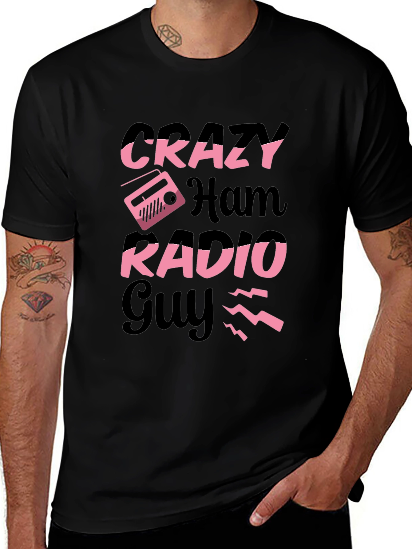 Crazy Ham Radio Guy T-Shirt
