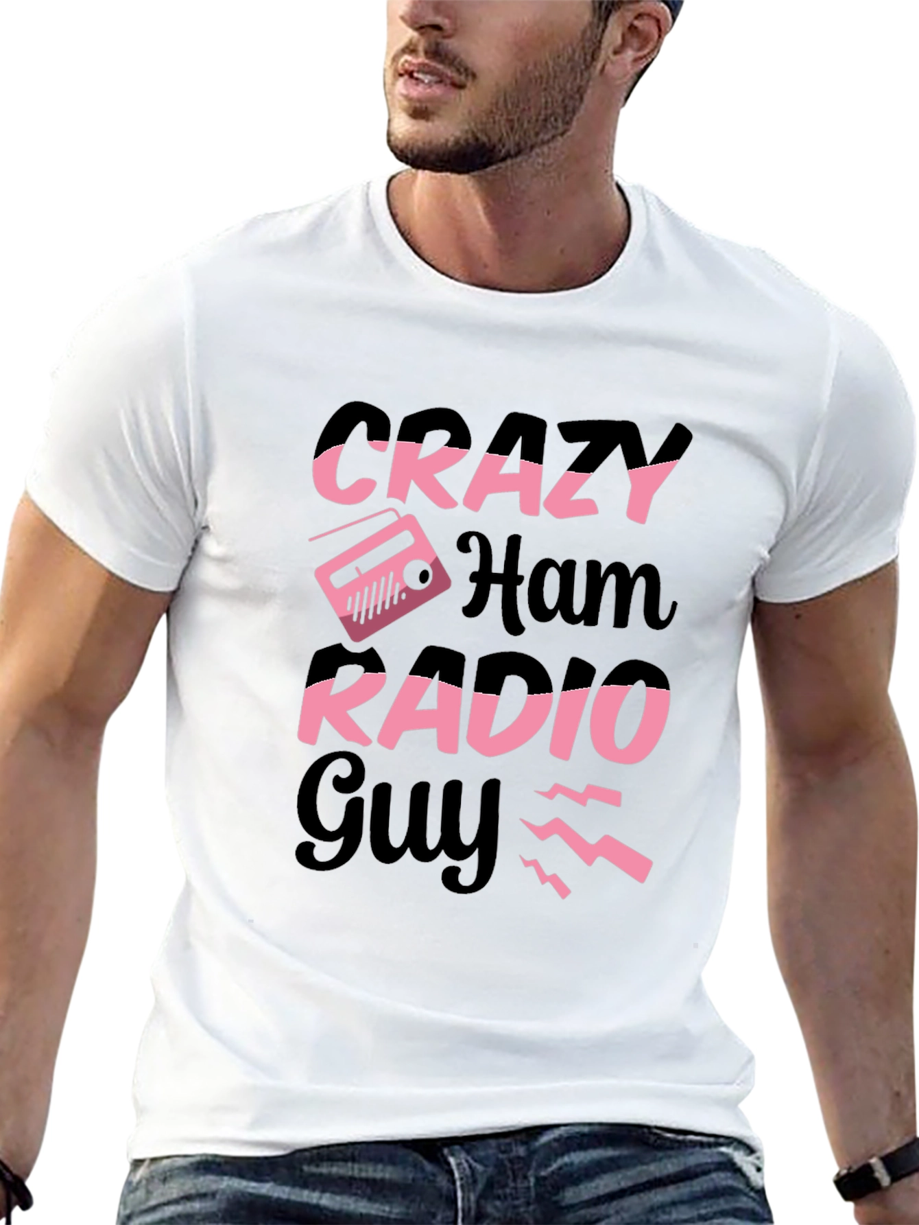 Crazy Ham Radio Guy T-Shirt