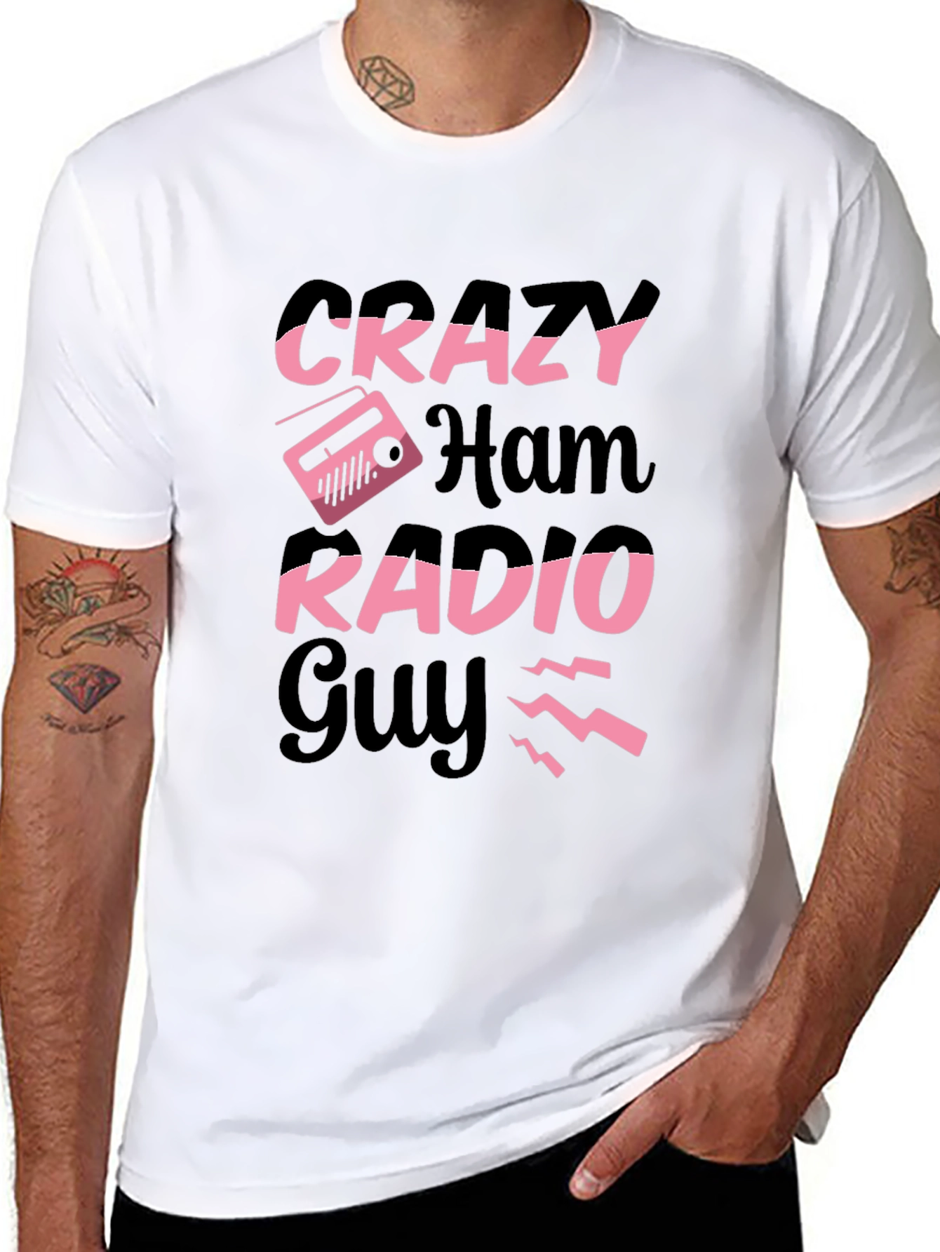Crazy Ham Radio Guy T-Shirt