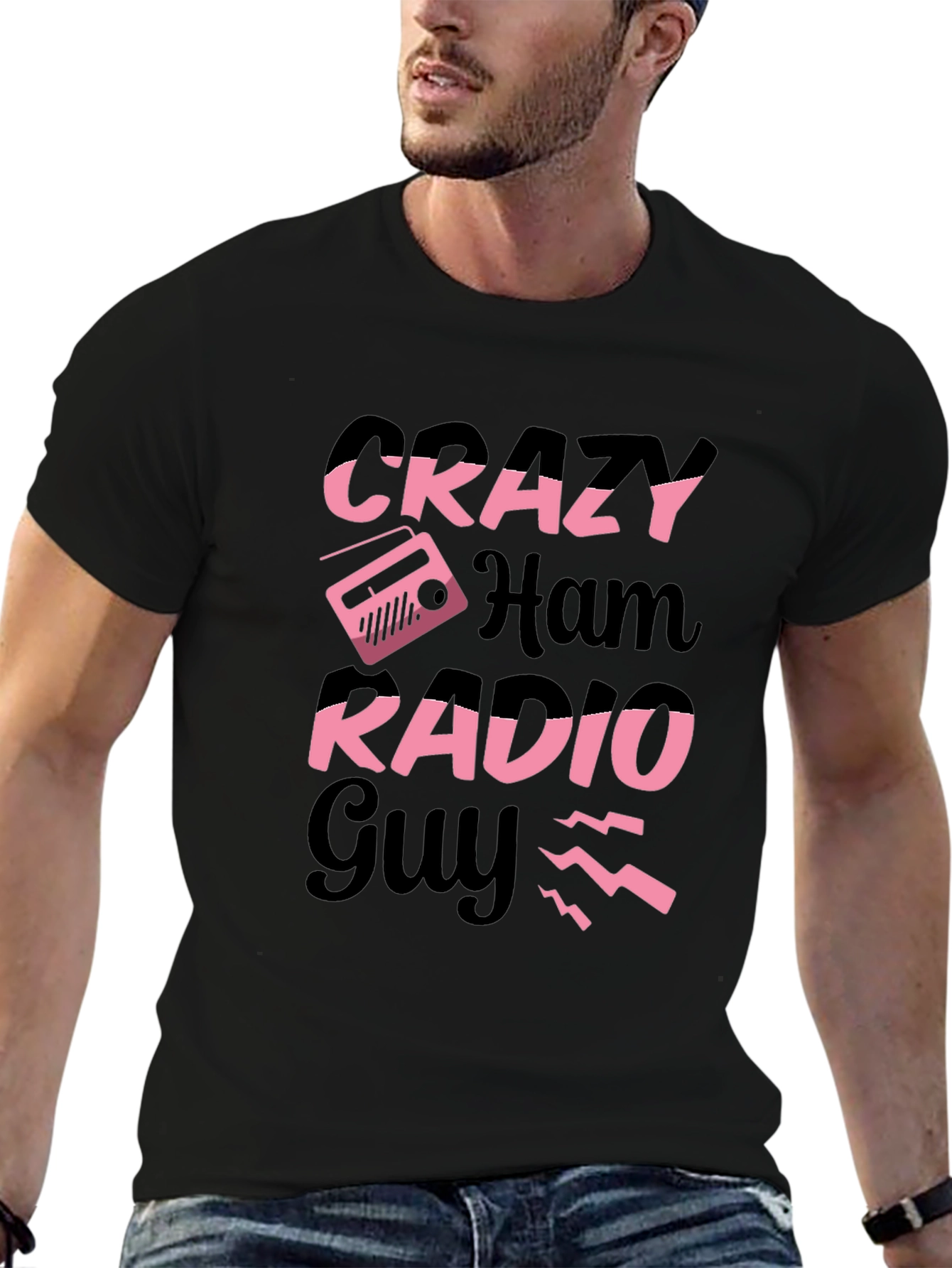Crazy Ham Radio Guy T-Shirt