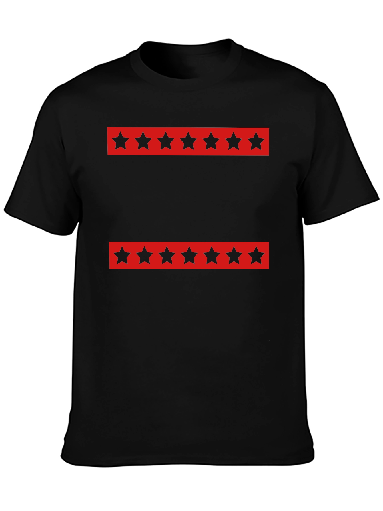 Chicago Flag Inspired T-Shirt - Black