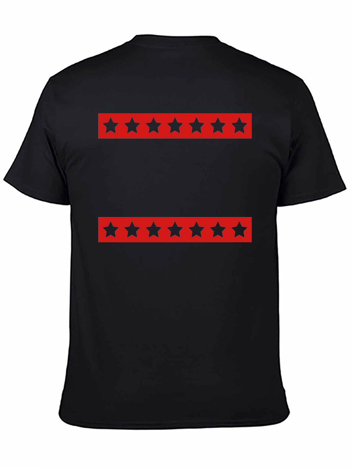 Chicago Flag Inspired T-Shirt - Black
