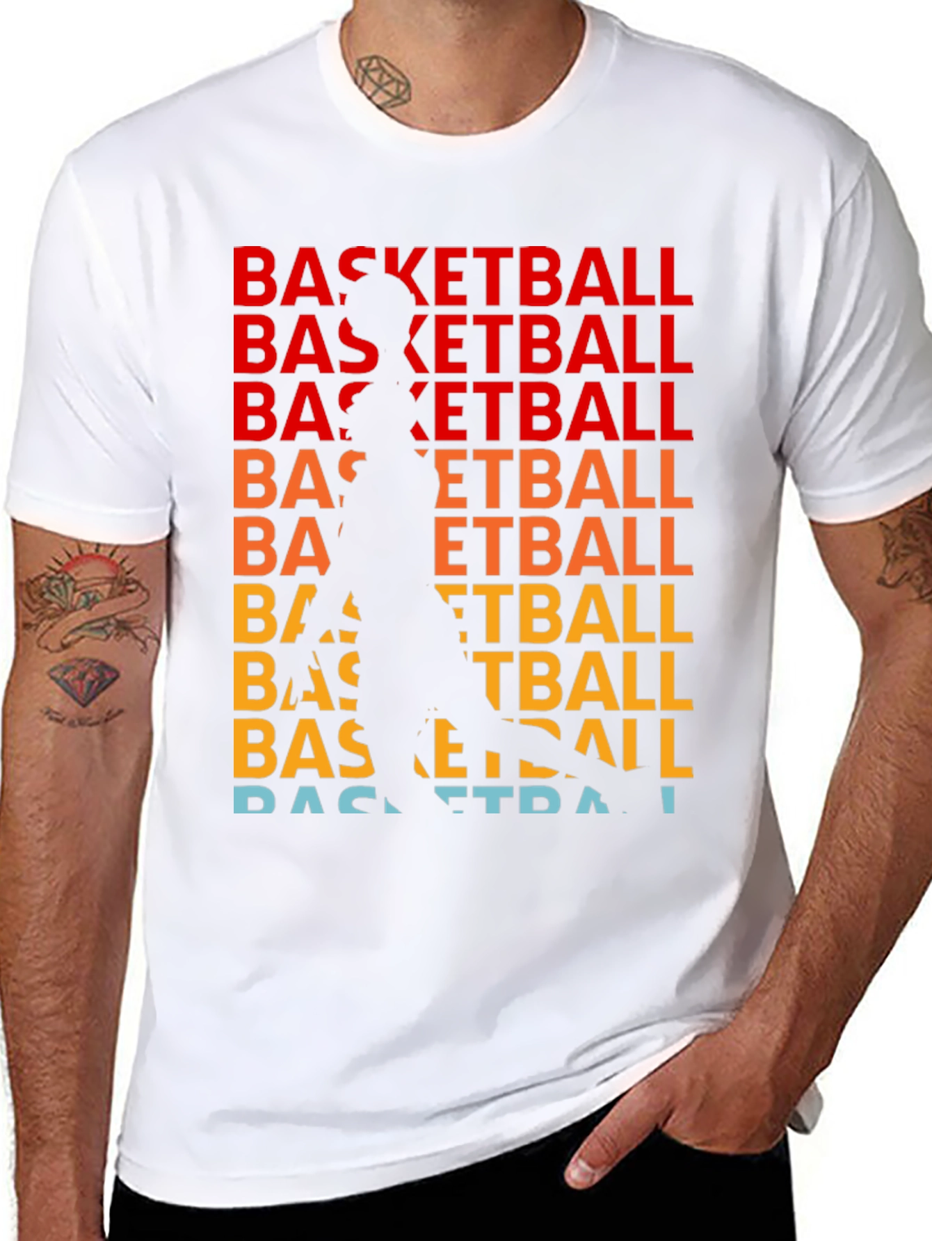 Retro Basketball Graphic Tee