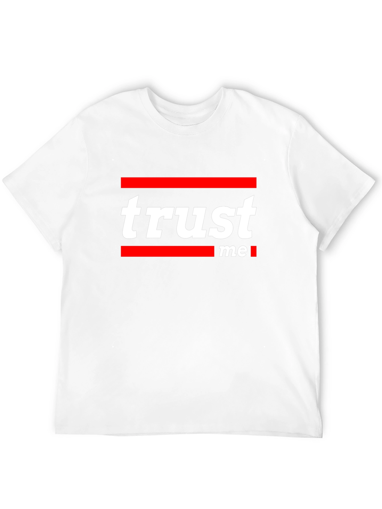 Trust Me Graphic Tee - Stylish Black Cotton T-Shirt