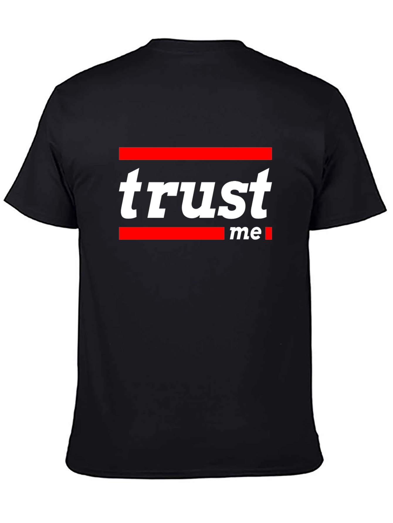 Trust Me Graphic Tee - Stylish Black Cotton T-Shirt