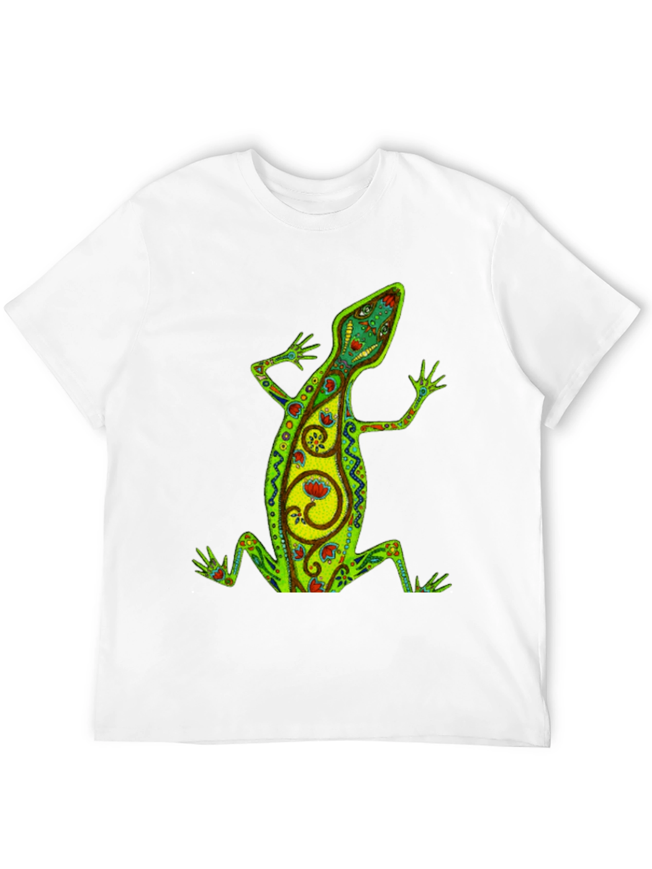 Cool Lizard Graphic Black T-Shirt