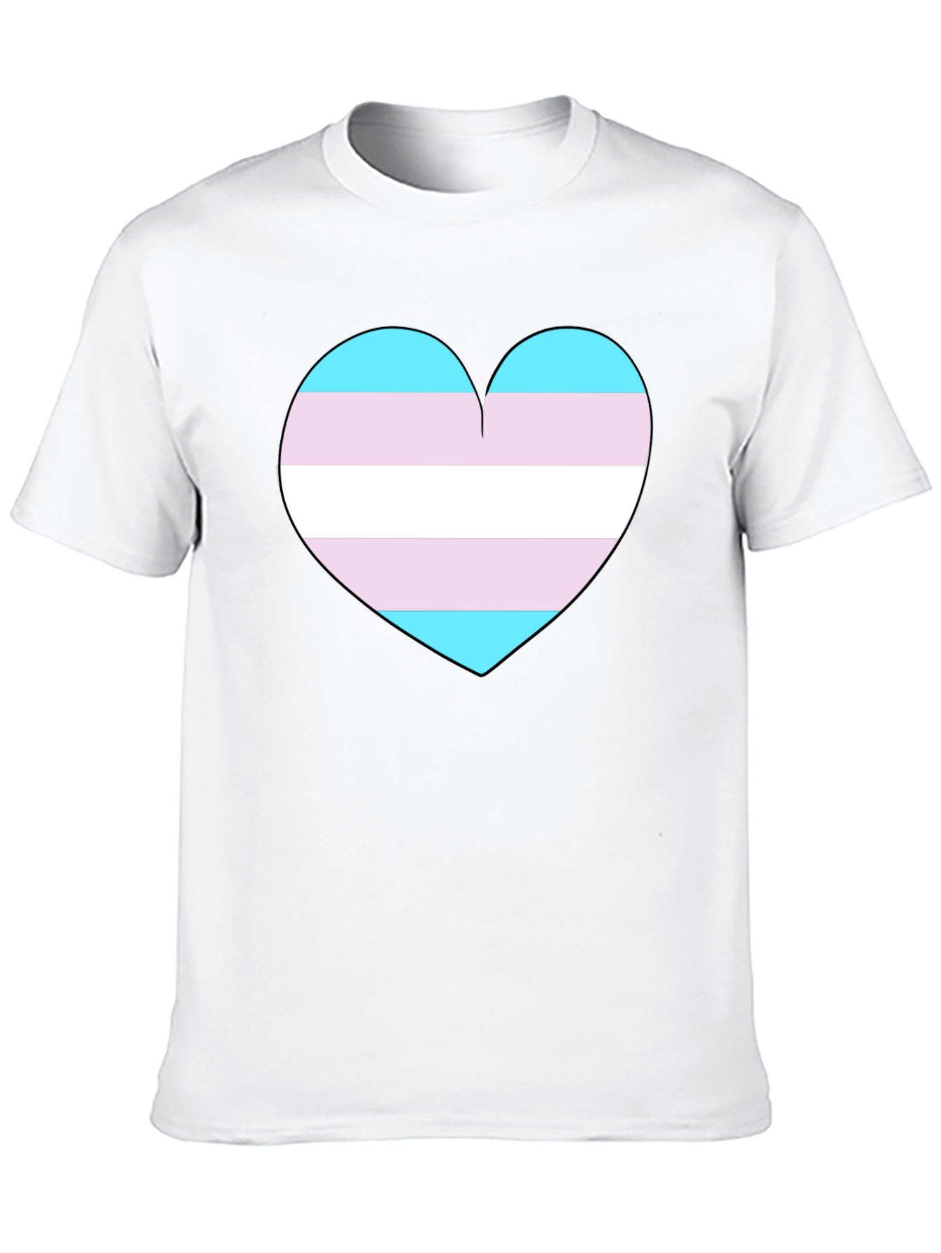 Transgender Pride Heart T-Shirt - Support LGBTQ+