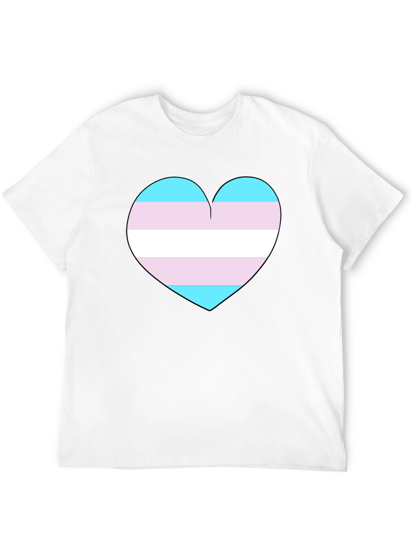 Transgender Pride Heart T-Shirt - Support LGBTQ+