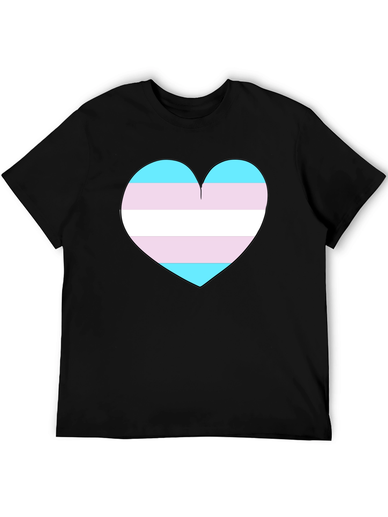 Transgender Pride Heart T-Shirt - Support LGBTQ+