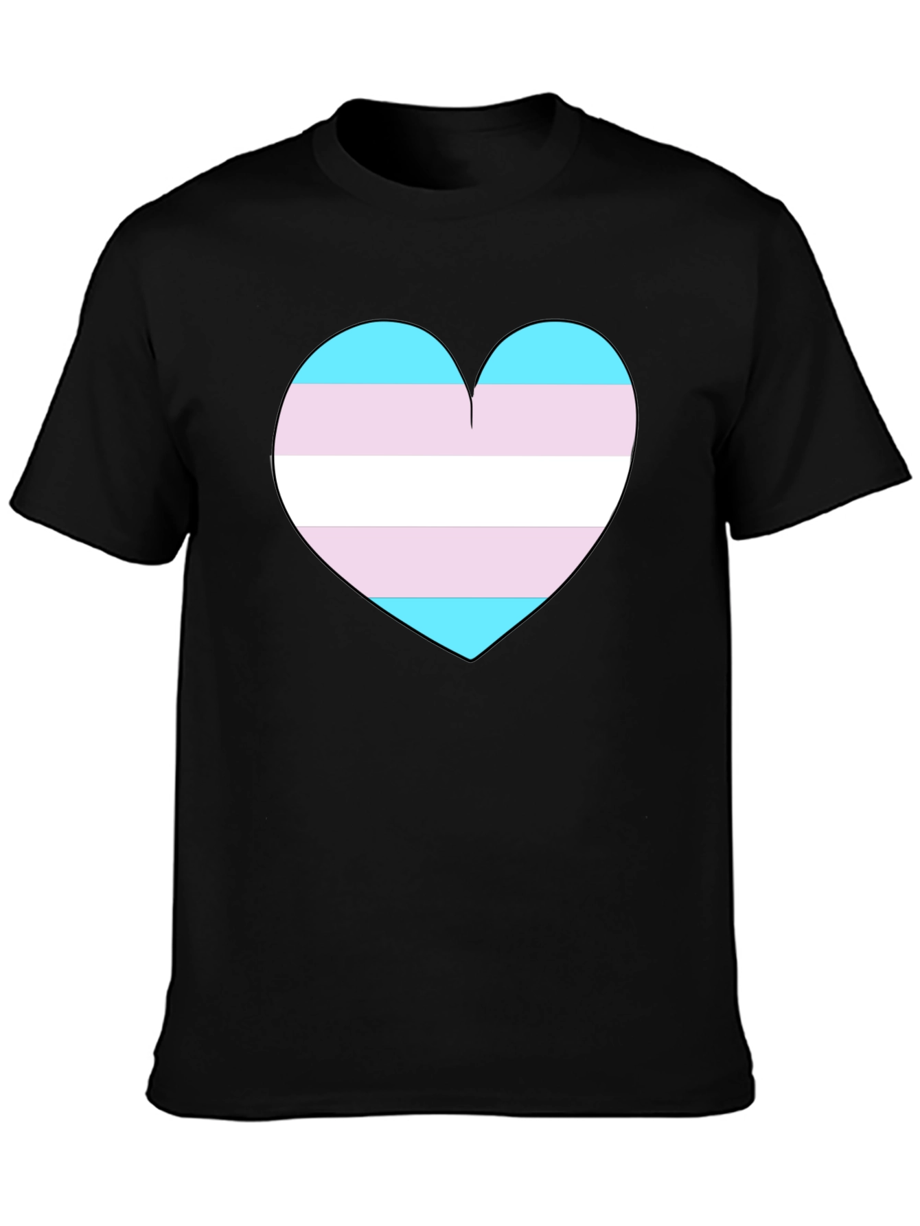 Transgender Pride Heart T-Shirt - Support LGBTQ+