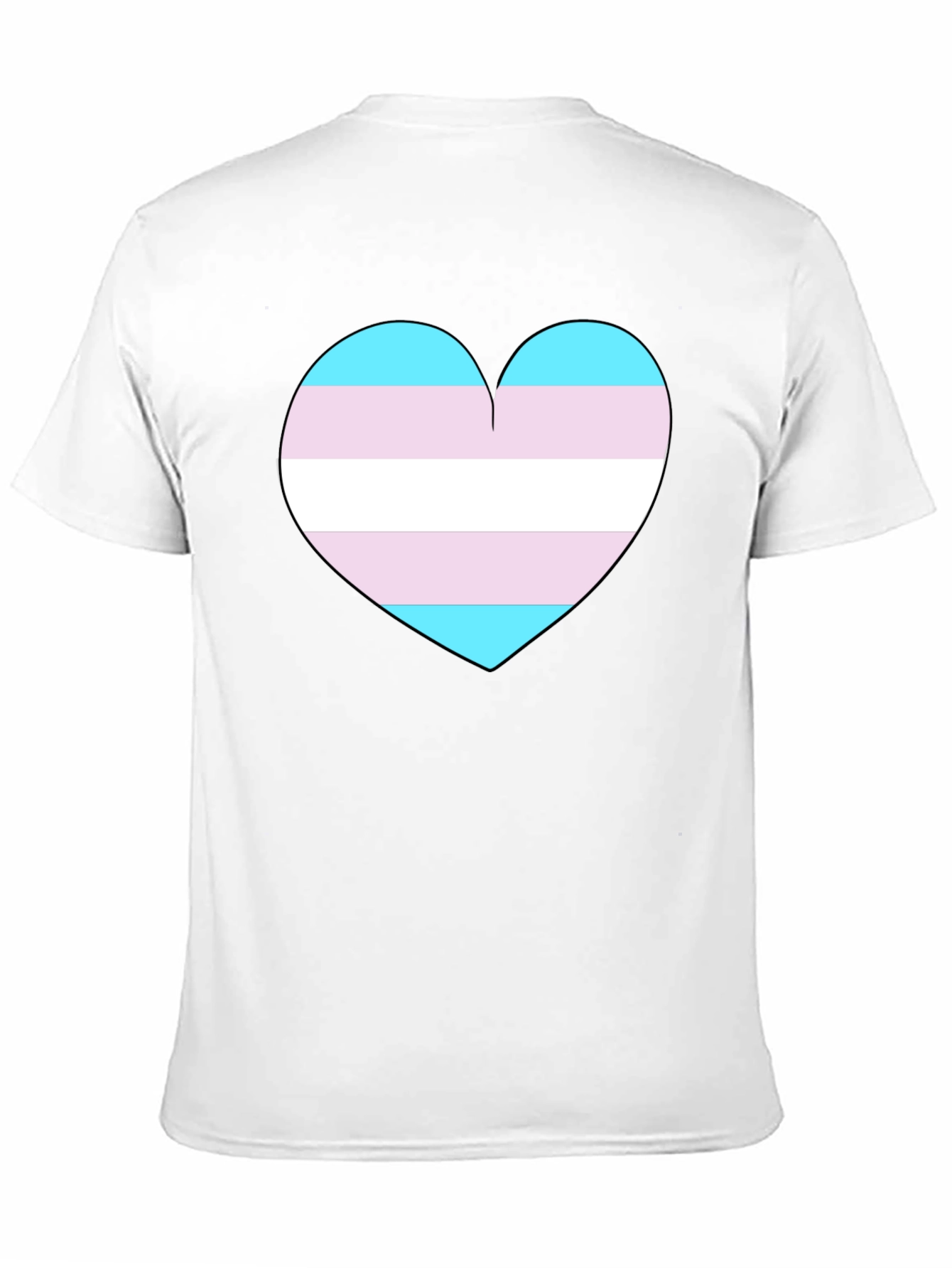 Transgender Pride Heart T-Shirt - Support LGBTQ+