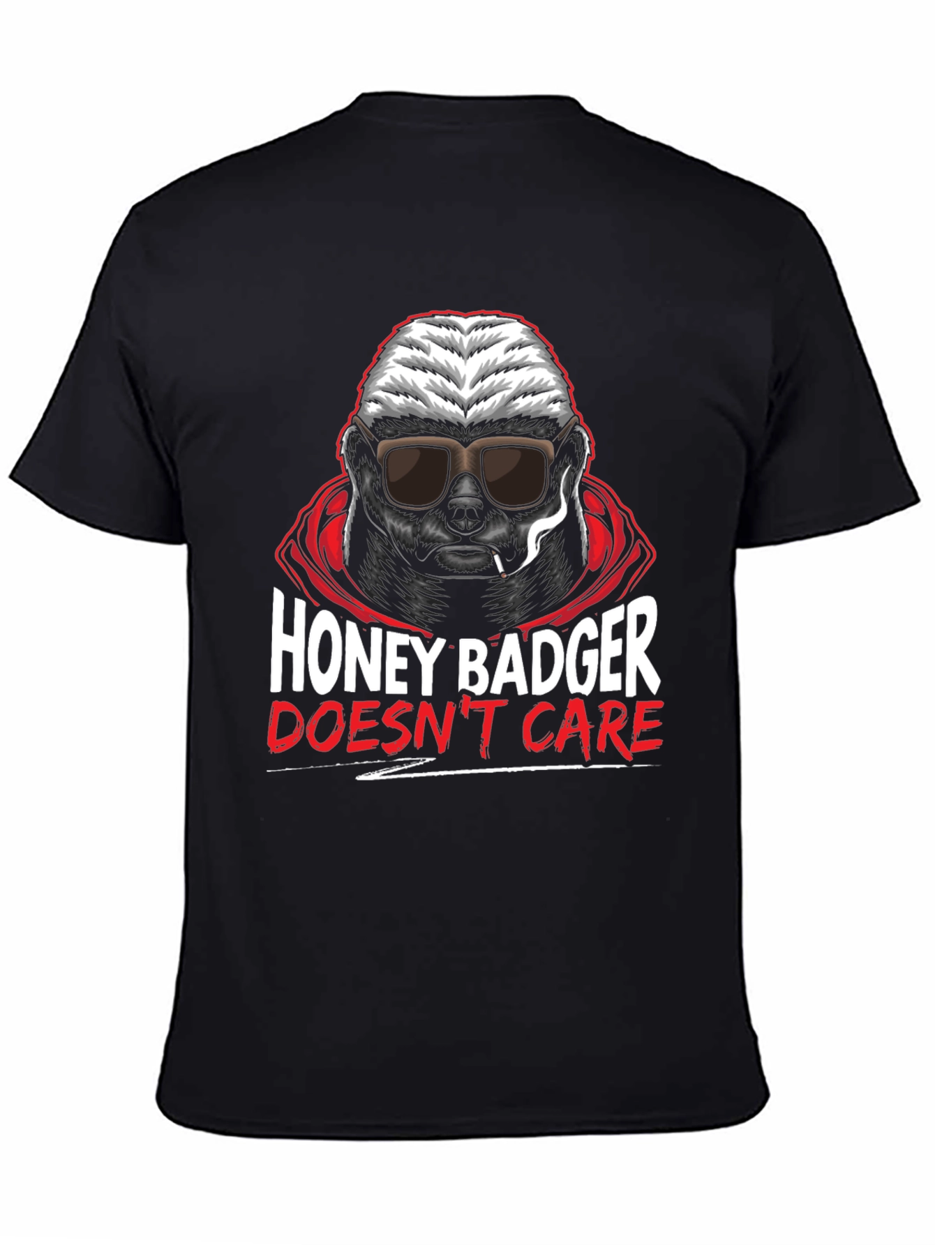 Honey Badger Dont Care Graphic T-Shirt