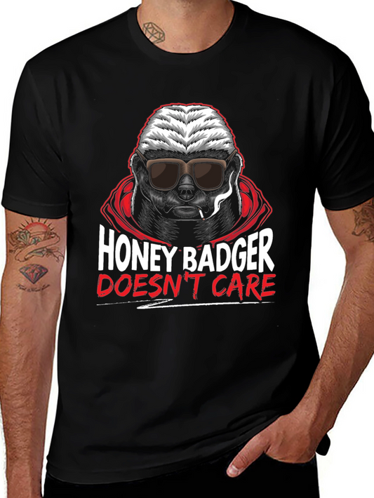 Honey Badger Dont Care Graphic T-Shirt