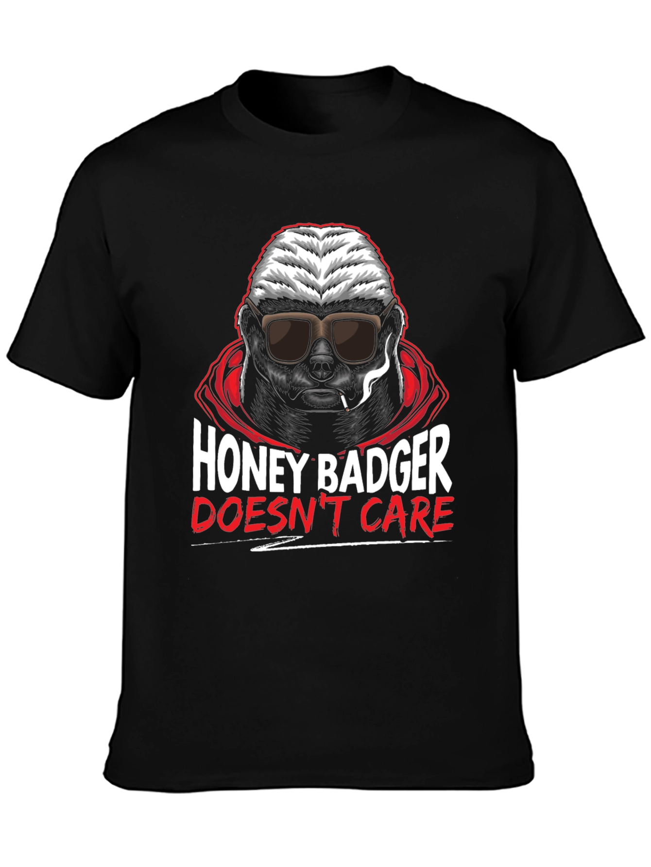 Honey Badger Dont Care Graphic T-Shirt