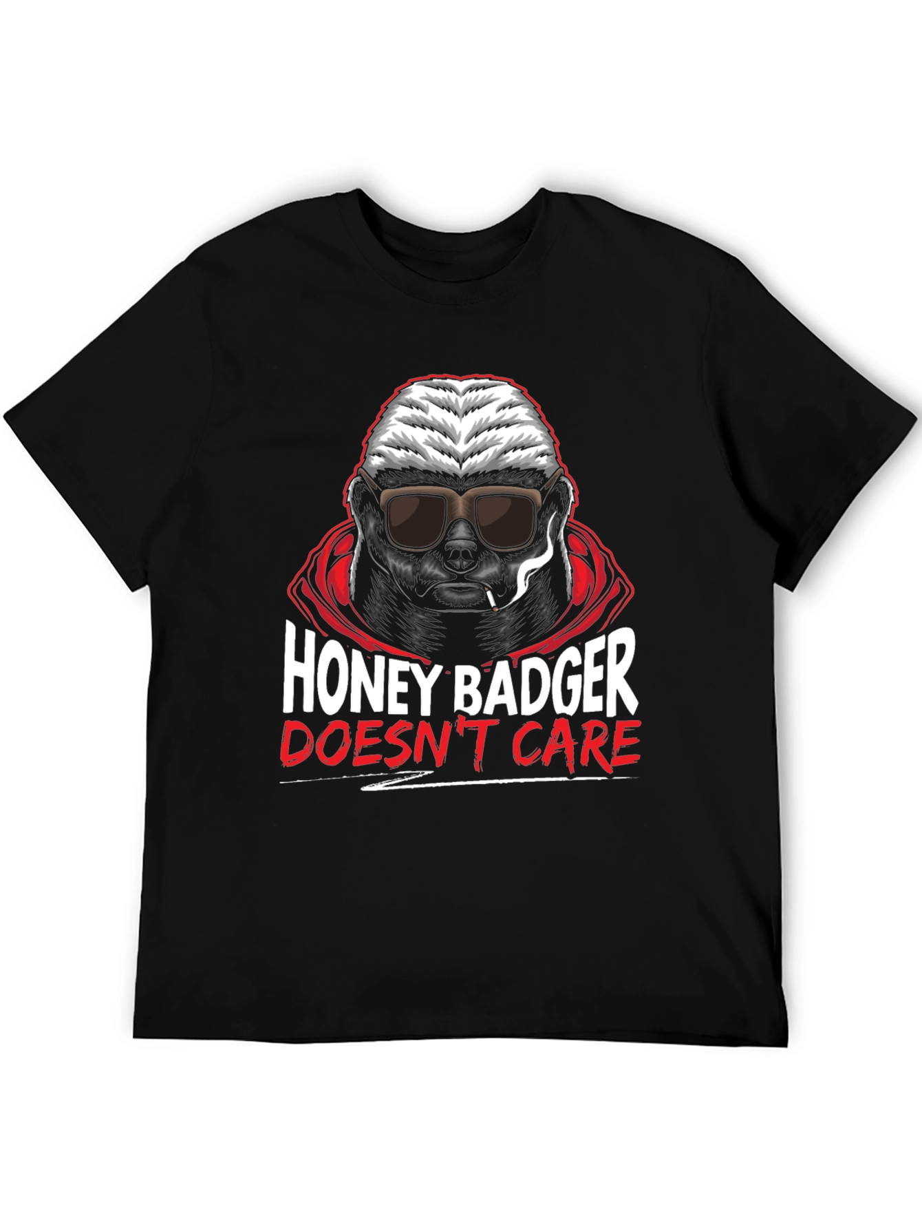 Honey Badger Dont Care Graphic T-Shirt