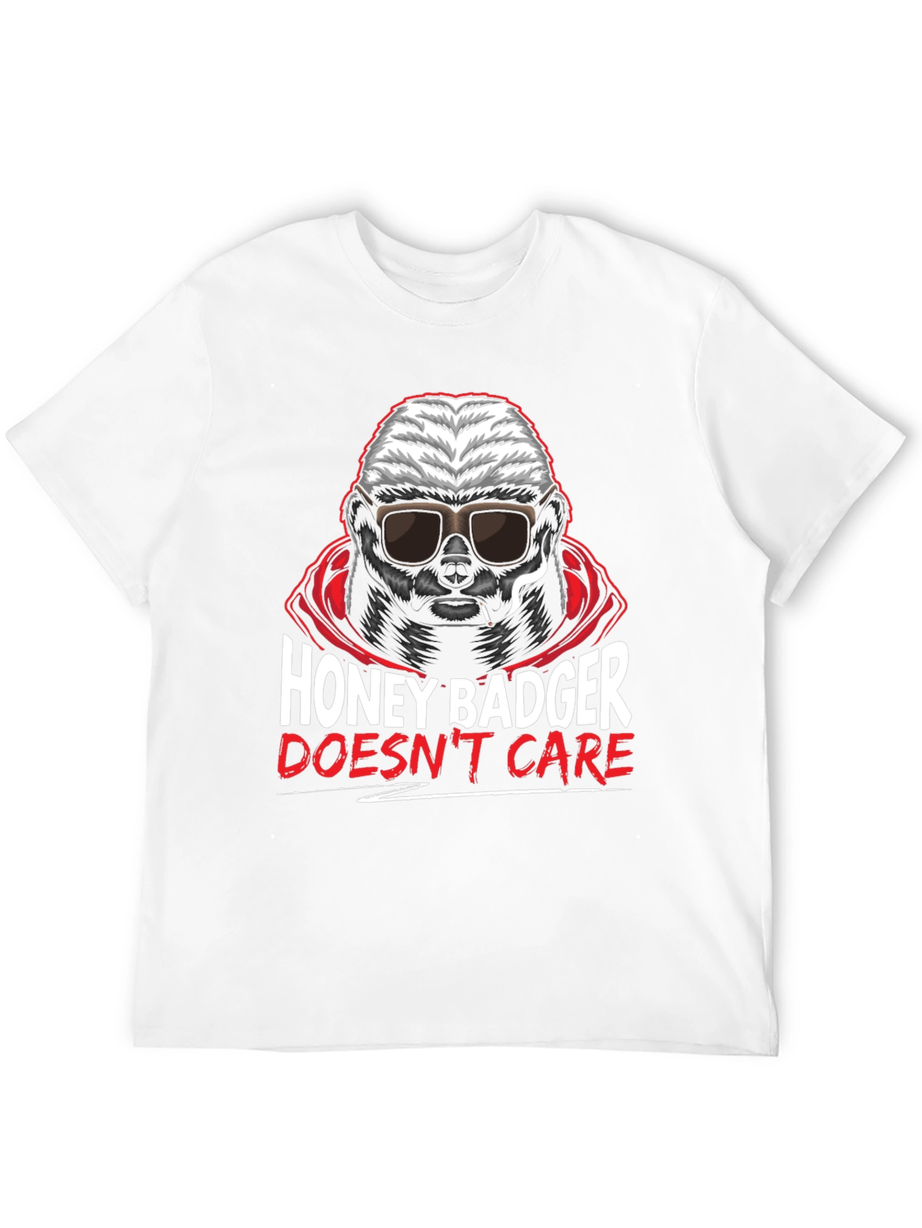 Honey Badger Dont Care Graphic T-Shirt