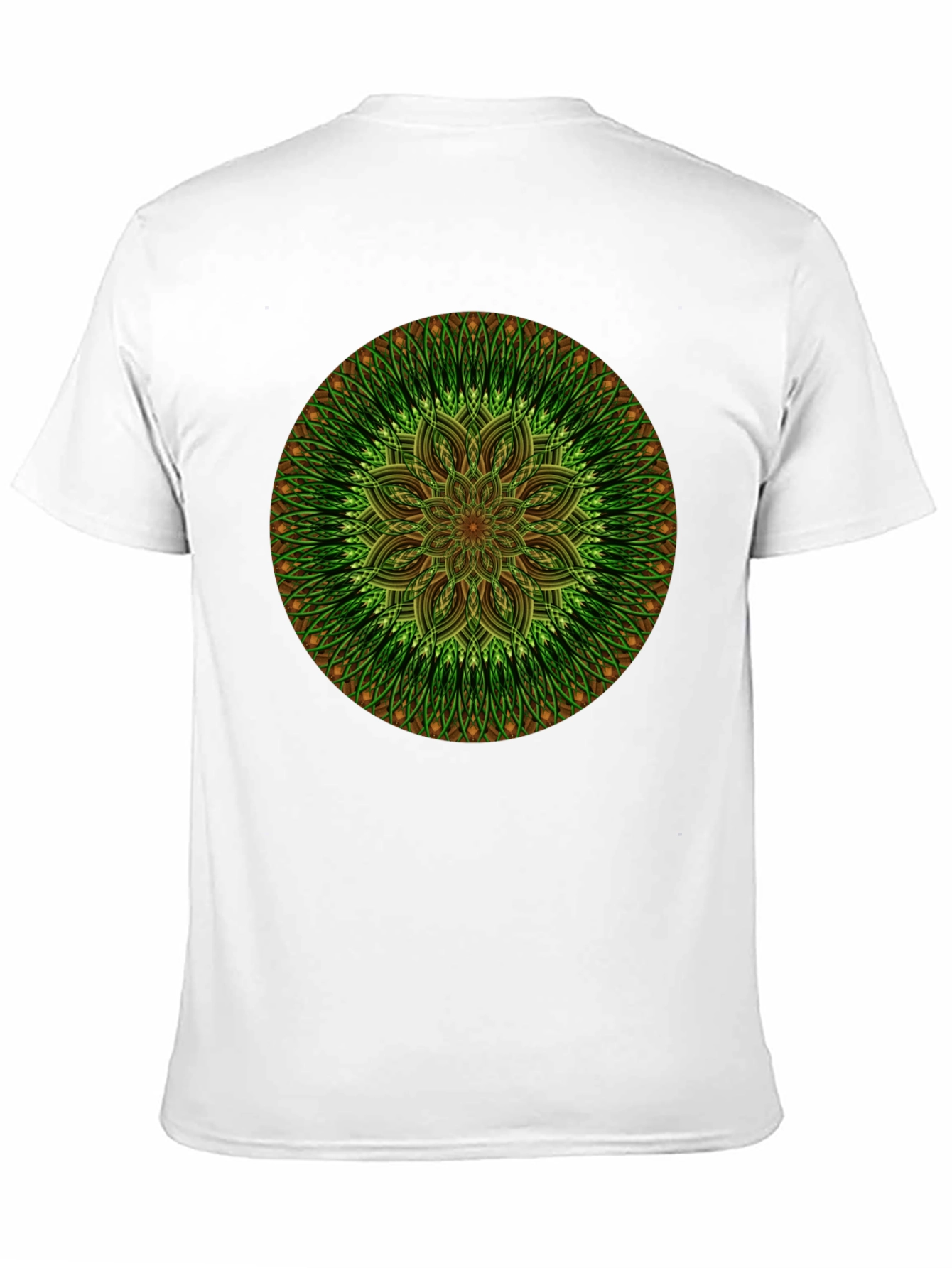 Green Mandala Graphic Tee - Casual Comfort