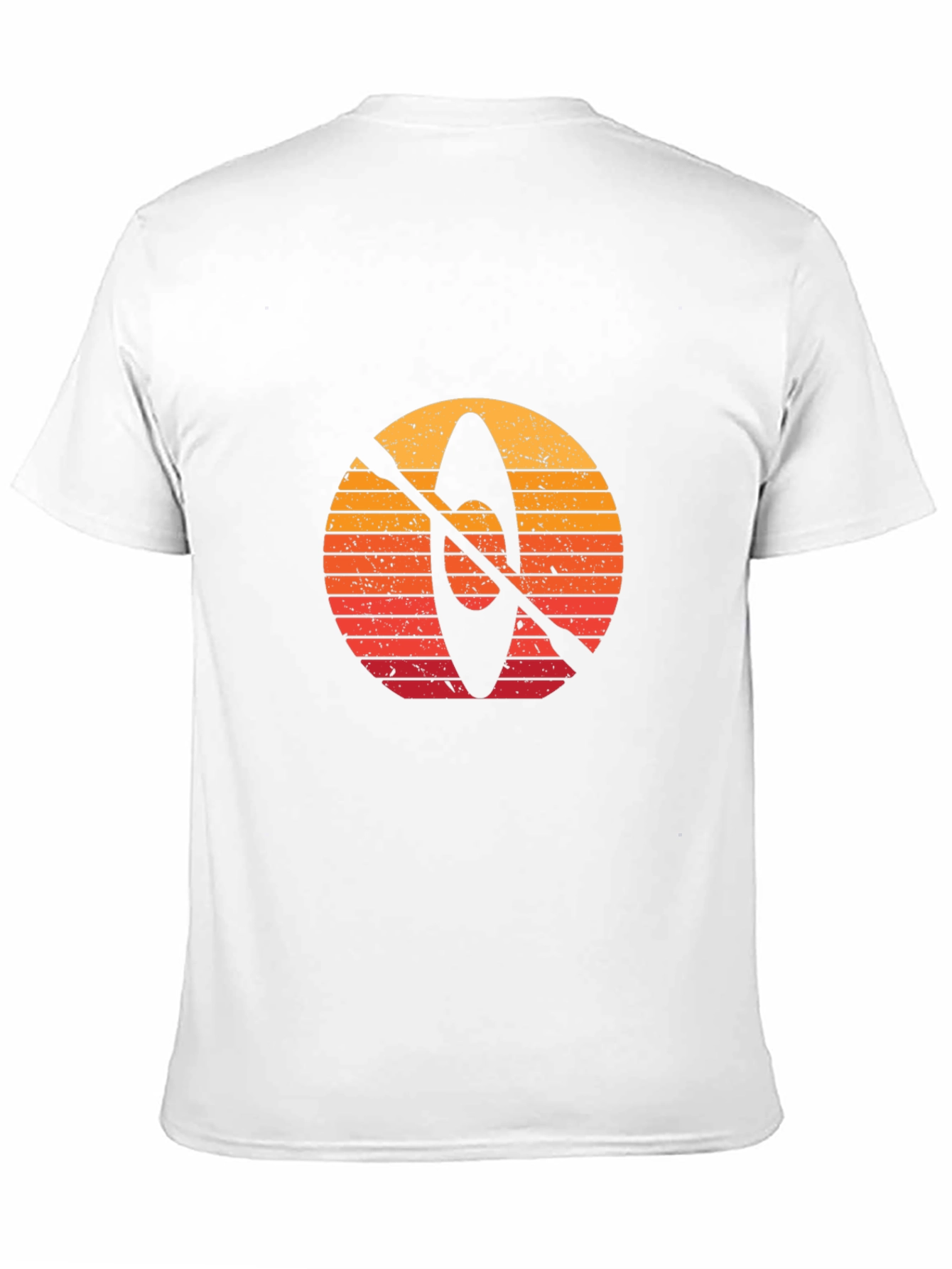 Retro Kayak Sunset Graphic T-Shirt
