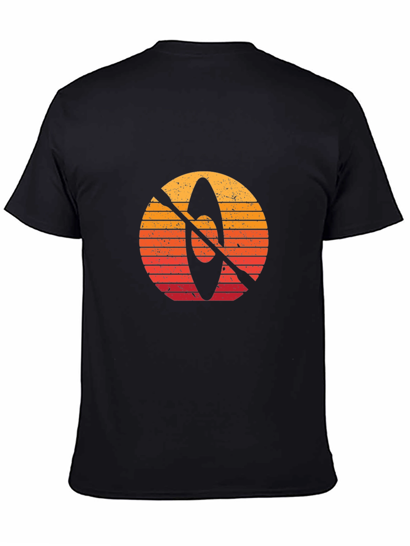 Retro Kayak Sunset Graphic T-Shirt