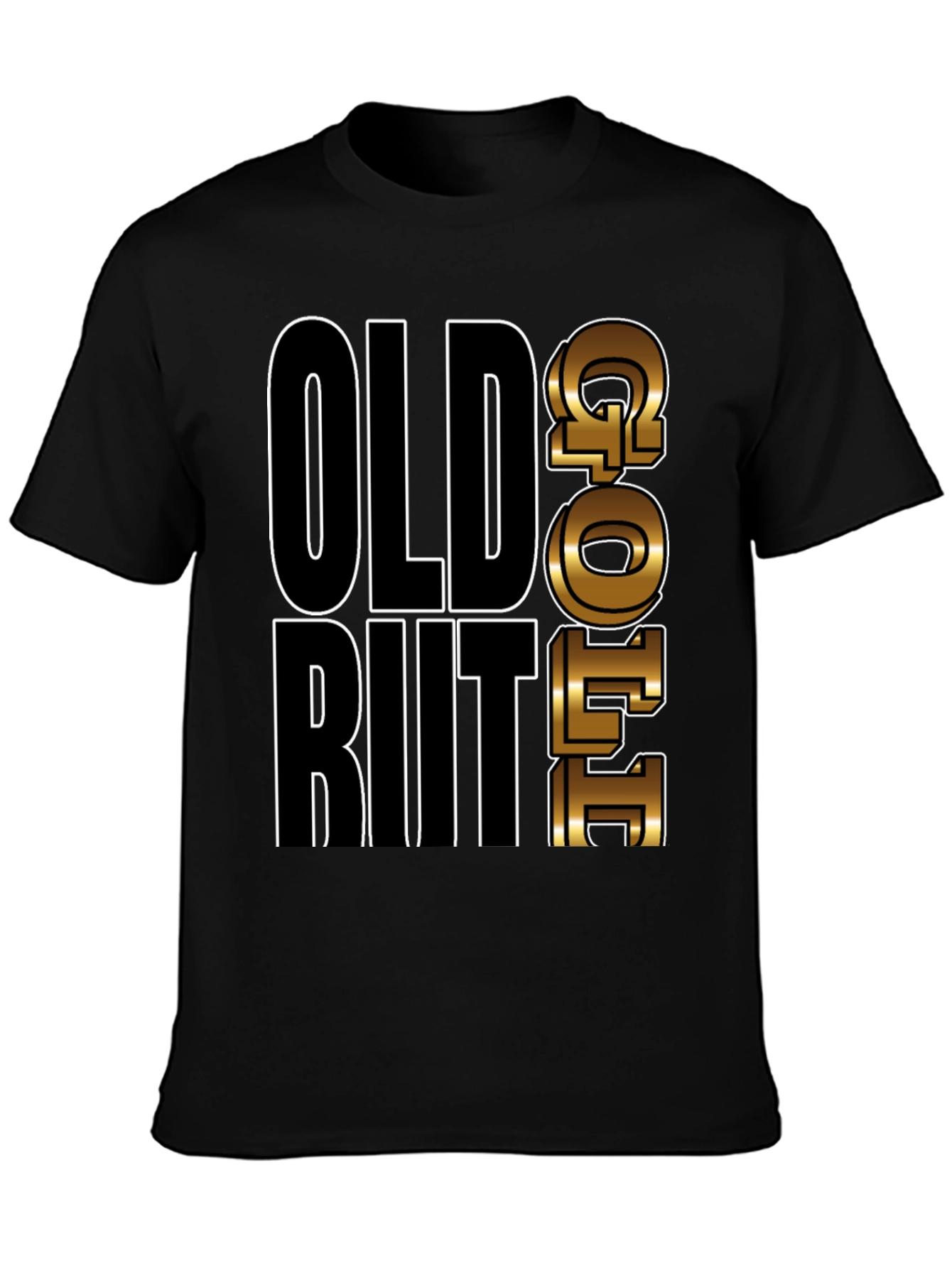 Old but Gold T-Shirt Mens Black Graphic Tee