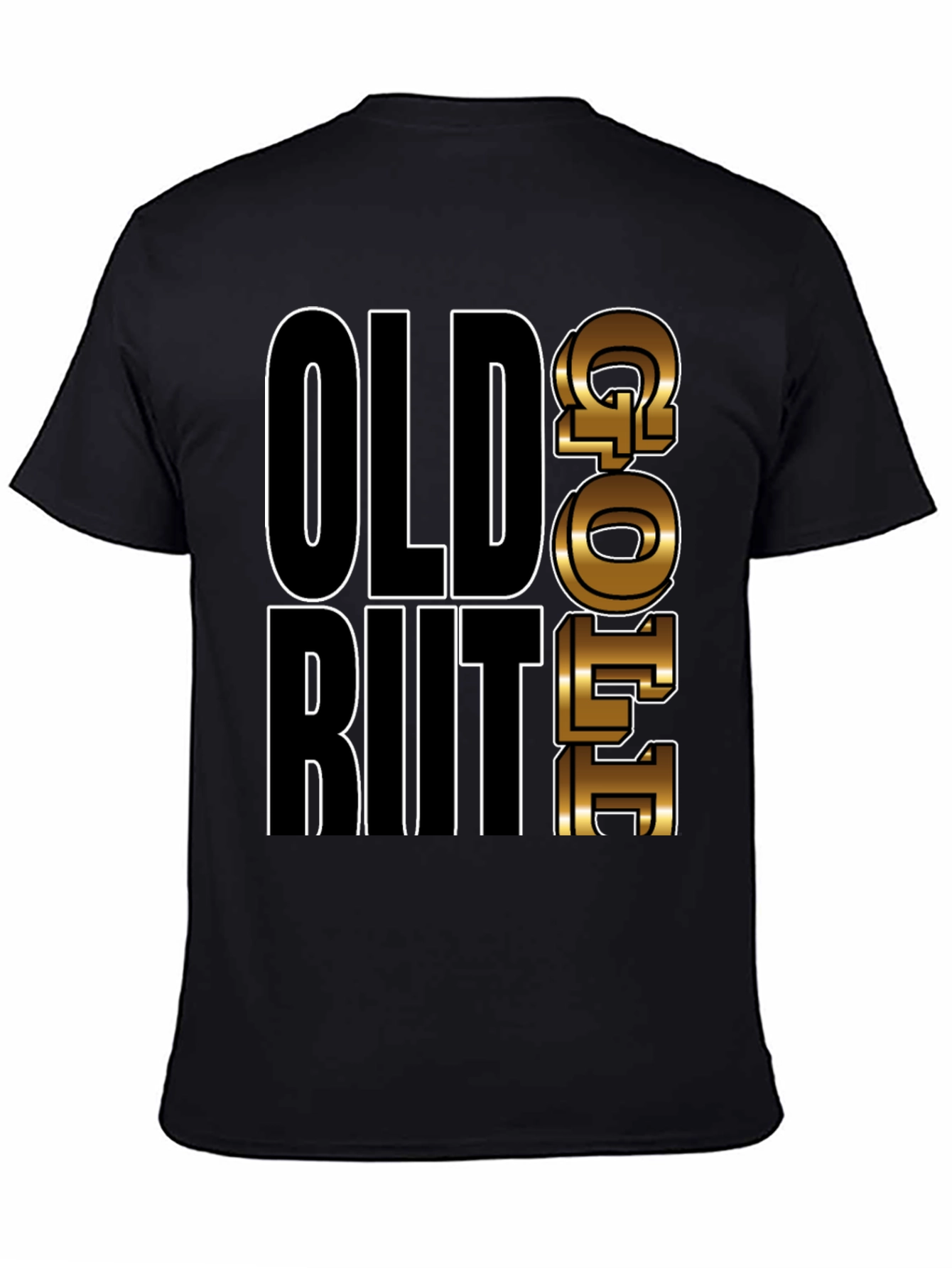 Old but Gold T-Shirt Mens Black Graphic Tee