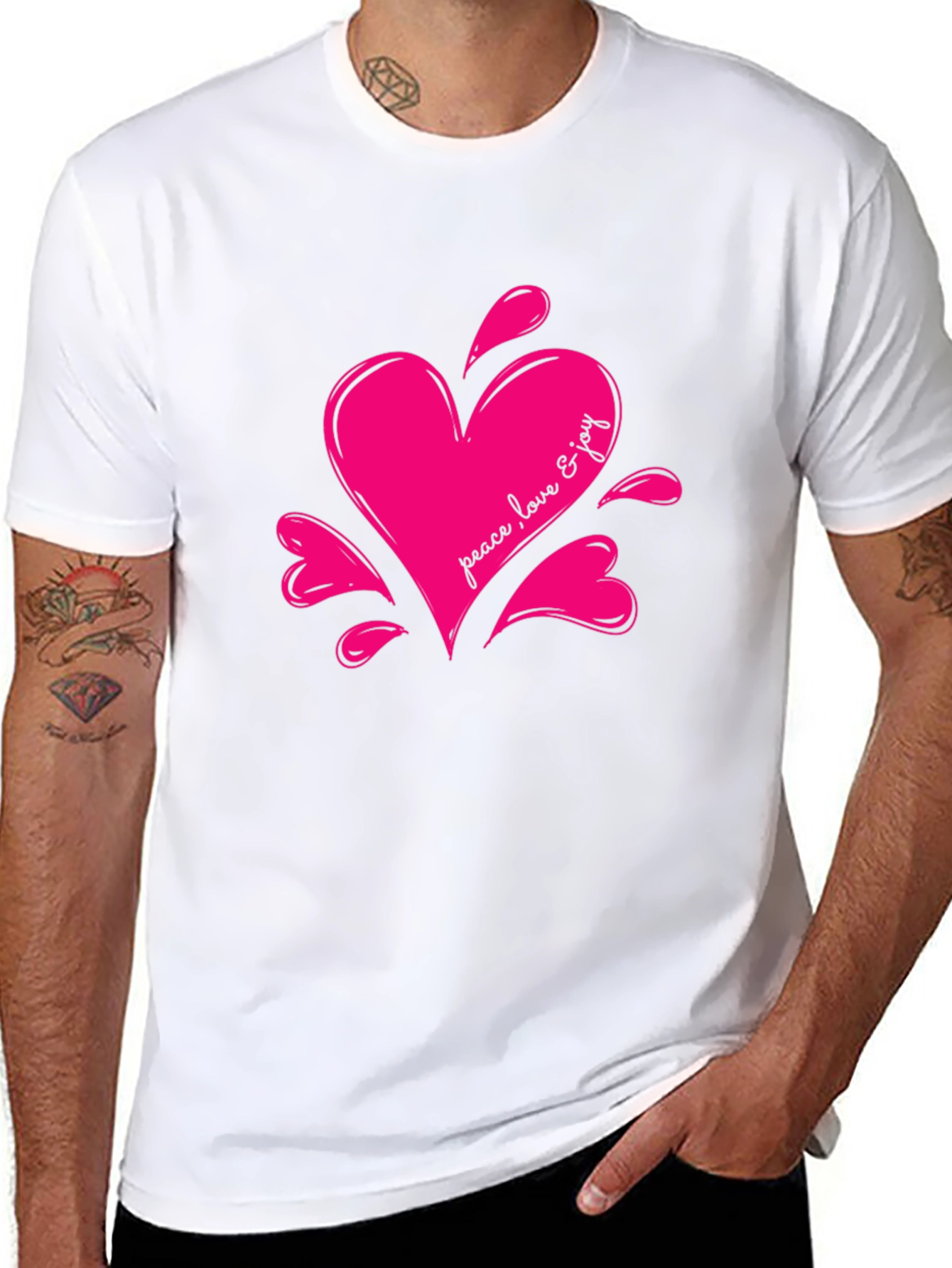 Peace Love Joy Heart T-Shirt