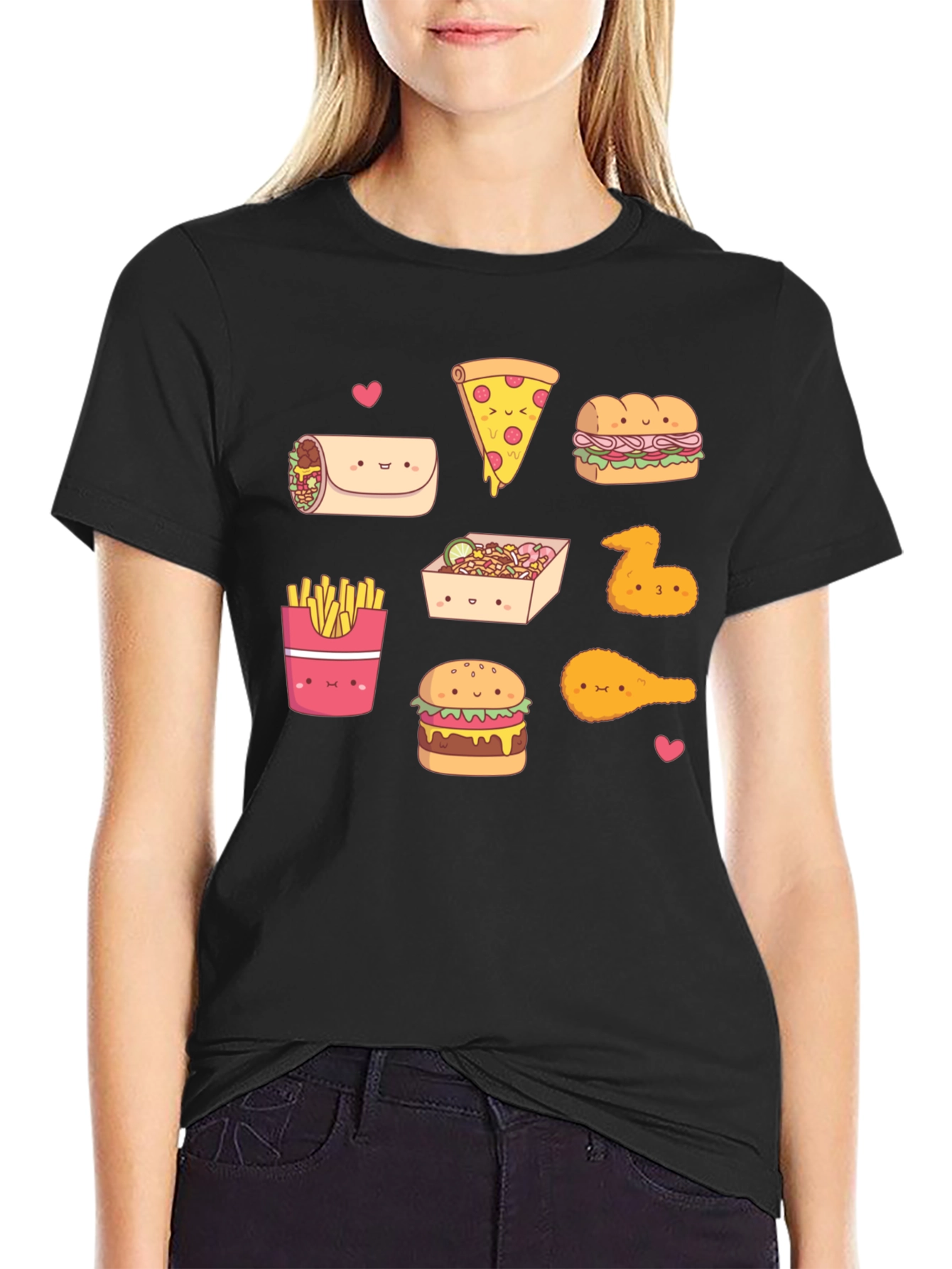 Kawaii Fast Food T-Shirt: Cute Foodie Fashion
