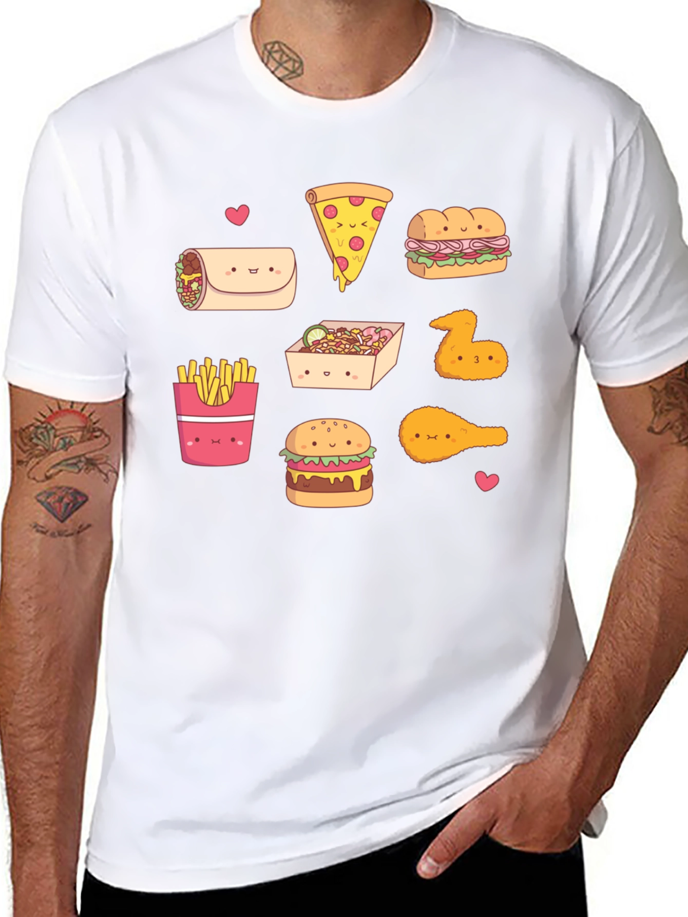 Kawaii Fast Food T-Shirt: Cute Foodie Fashion