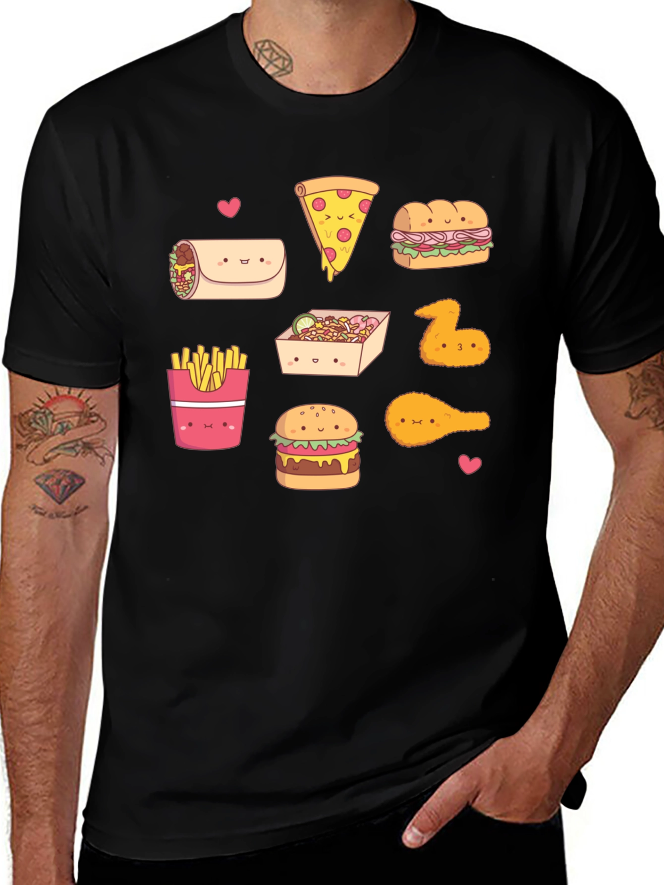 Kawaii Fast Food T-Shirt: Cute Foodie Fashion