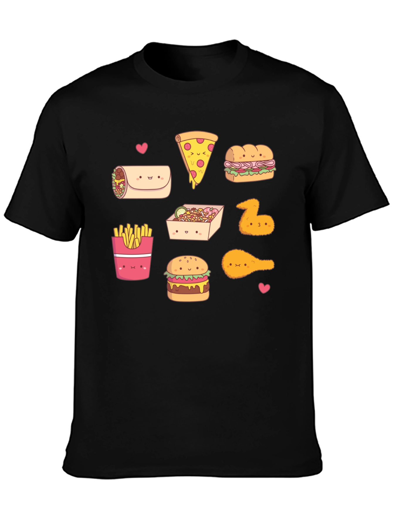 Kawaii Fast Food T-Shirt: Cute Foodie Fashion